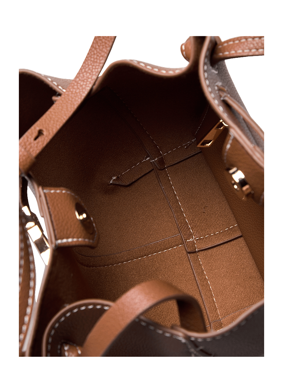 Lindex - Bag mini Tote Elsie - shopper - cognac - 4