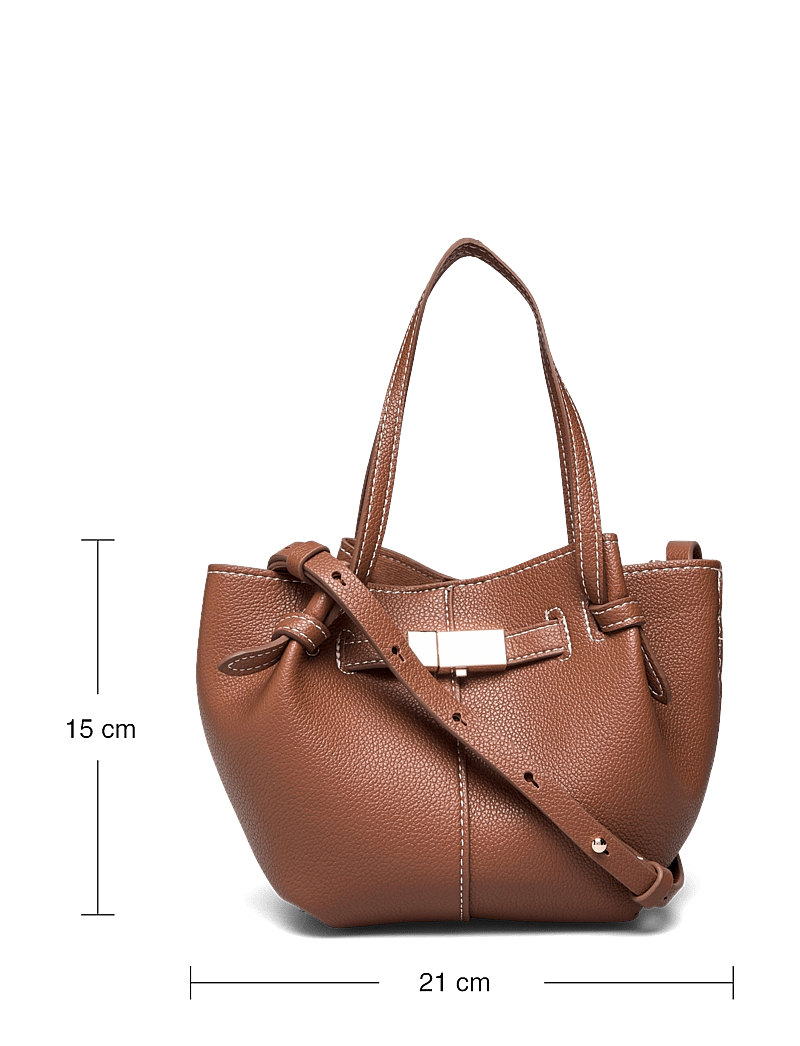 Lindex - Bag mini Tote Elsie - shoppers - cognac - 5
