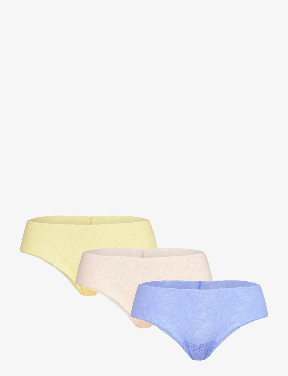 Lindex - brief brazilian freecut lace 3 - brazilian trosor - light yellow - 1