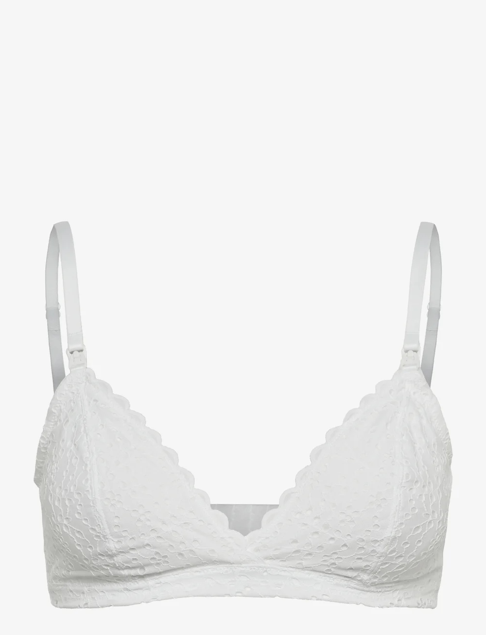 Lindex - Nursing bra Broderie Anglais - undertøj - white - 0