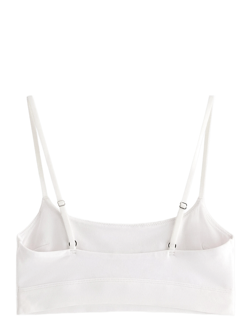 Lindex - Bra Soft top Carin cotton - tugikaarteta rinnahoidjad - white - 1