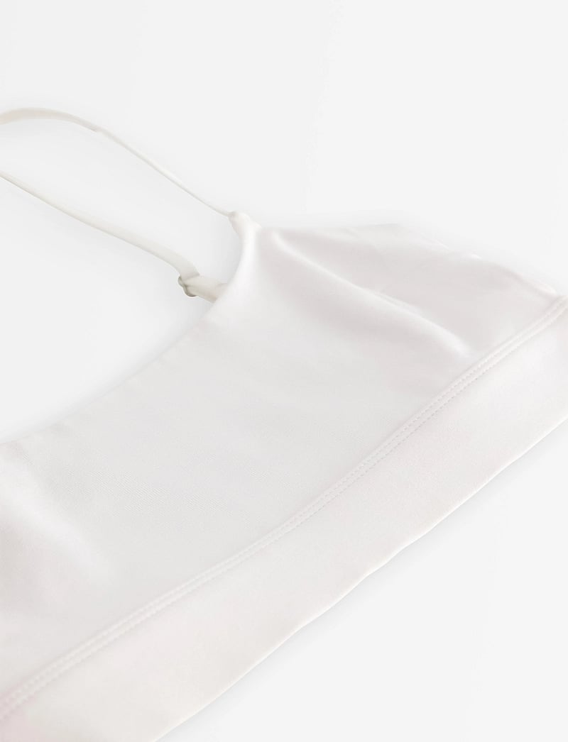 Lindex - Bra Soft top Carin cotton - tugikaarteta rinnahoidjad - white - 2