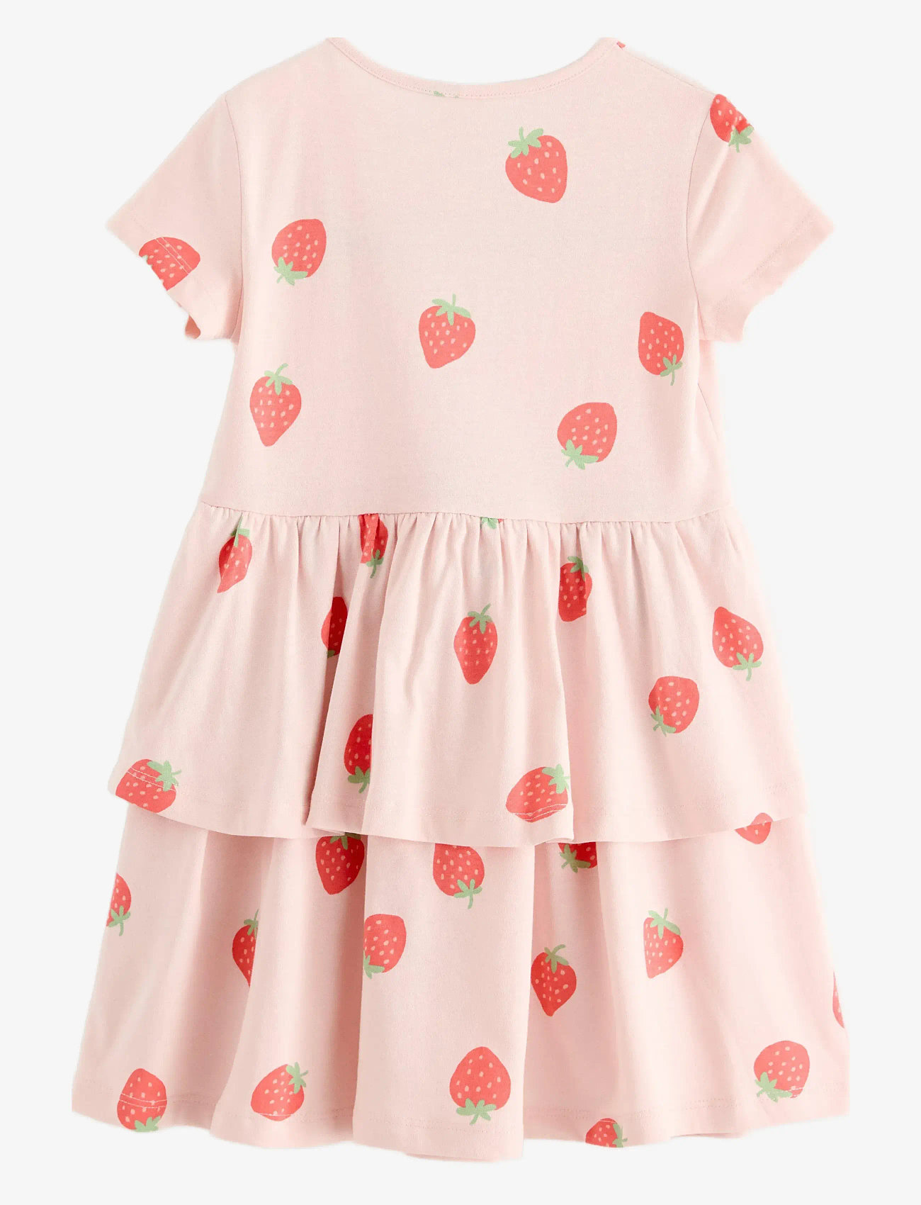 Lindex - Dress ss peplum AOP - light dusty pink - 2