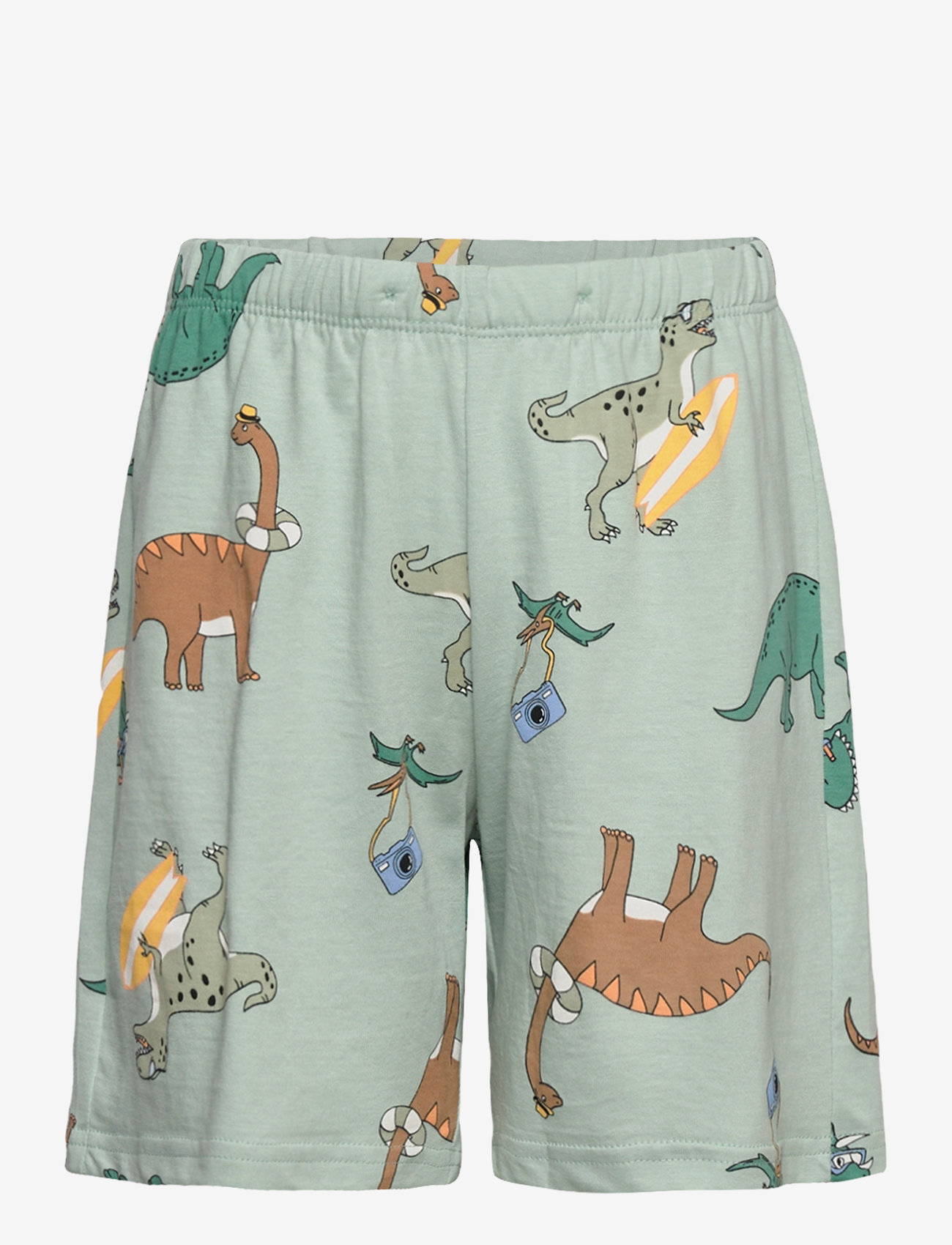 Lindex - Pyjama tee shorts Vehicle Boat - light dusty turquoise - 3