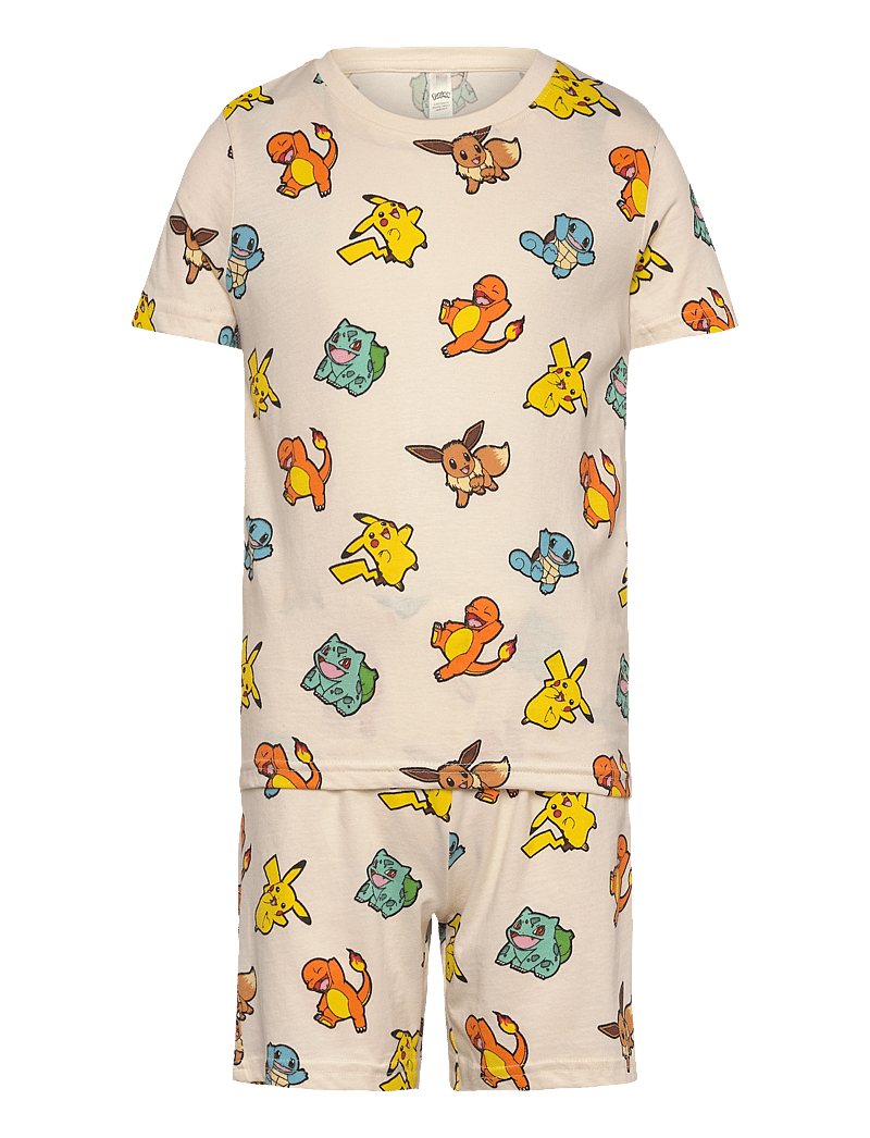 Lindex - Pyjama tee shorts Pokemon - zestawy - white - 0