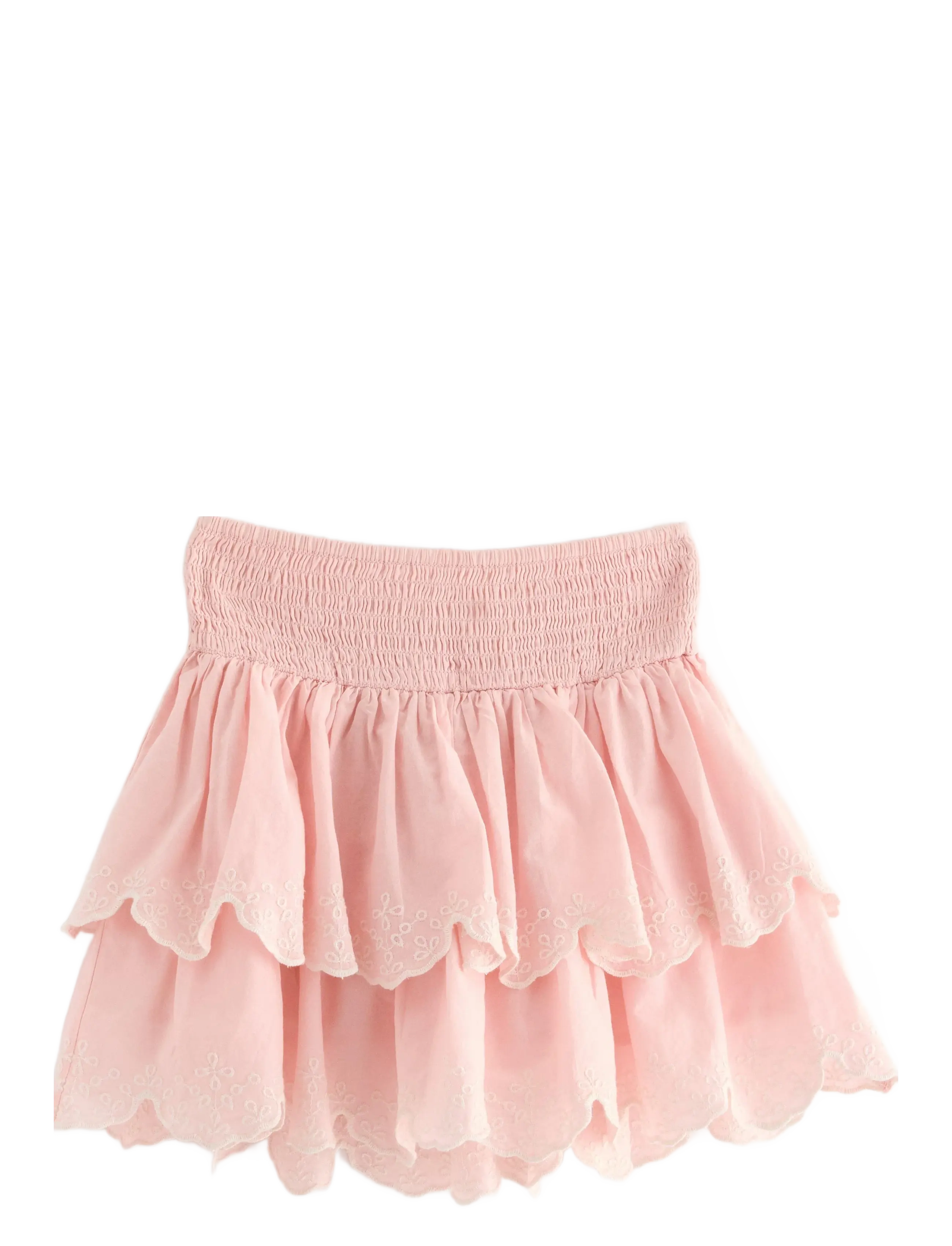 LINDEX Rock Flounces Und Smock Embr Pink - 92 - Kinder