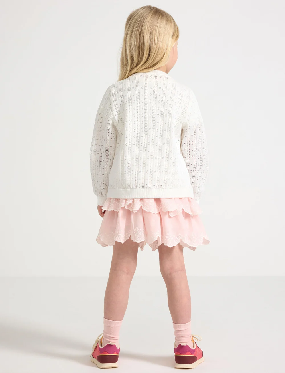 Lindex - Skirt flounces and smock embr - kurze röcke - light dusty pink - 3