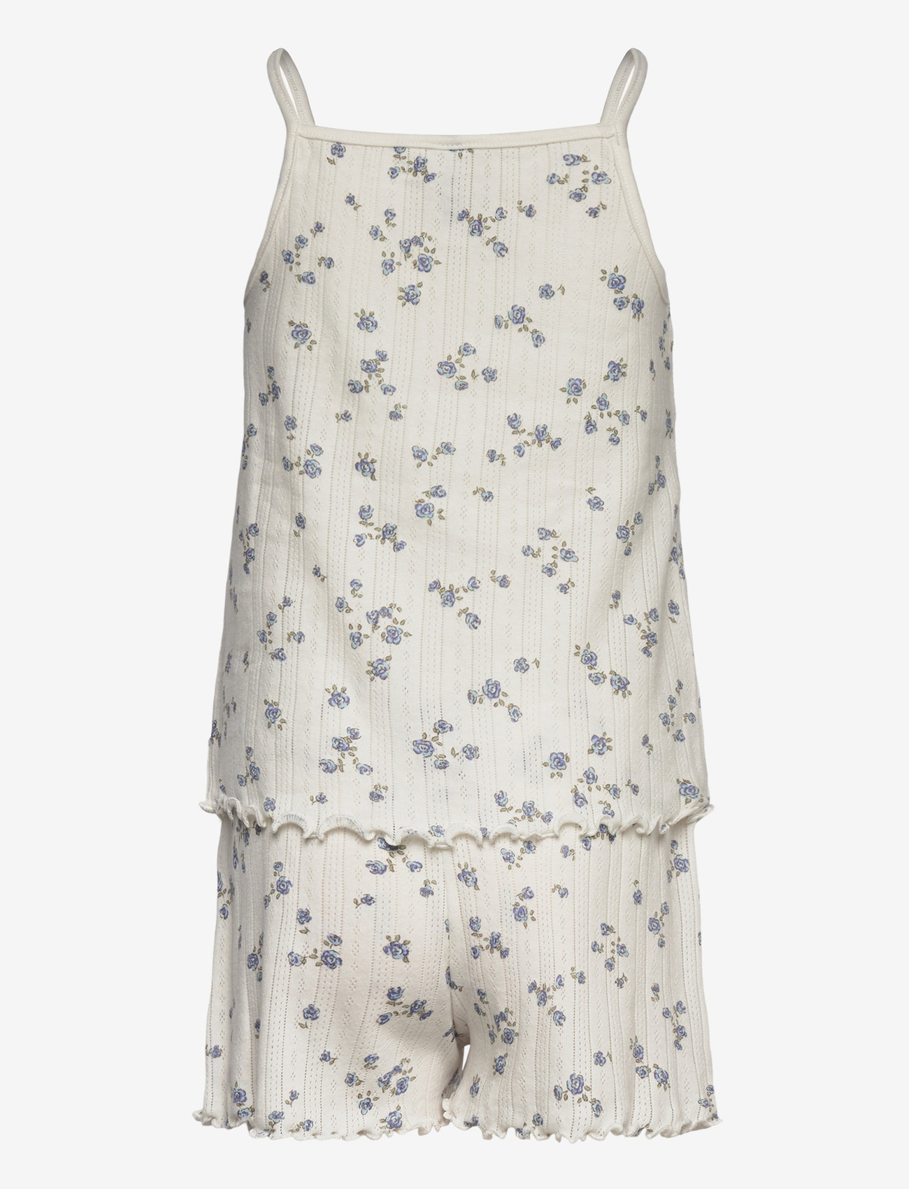 Lindex - Pajama Pointelle SS - pyjamasset - light dusty white - 1