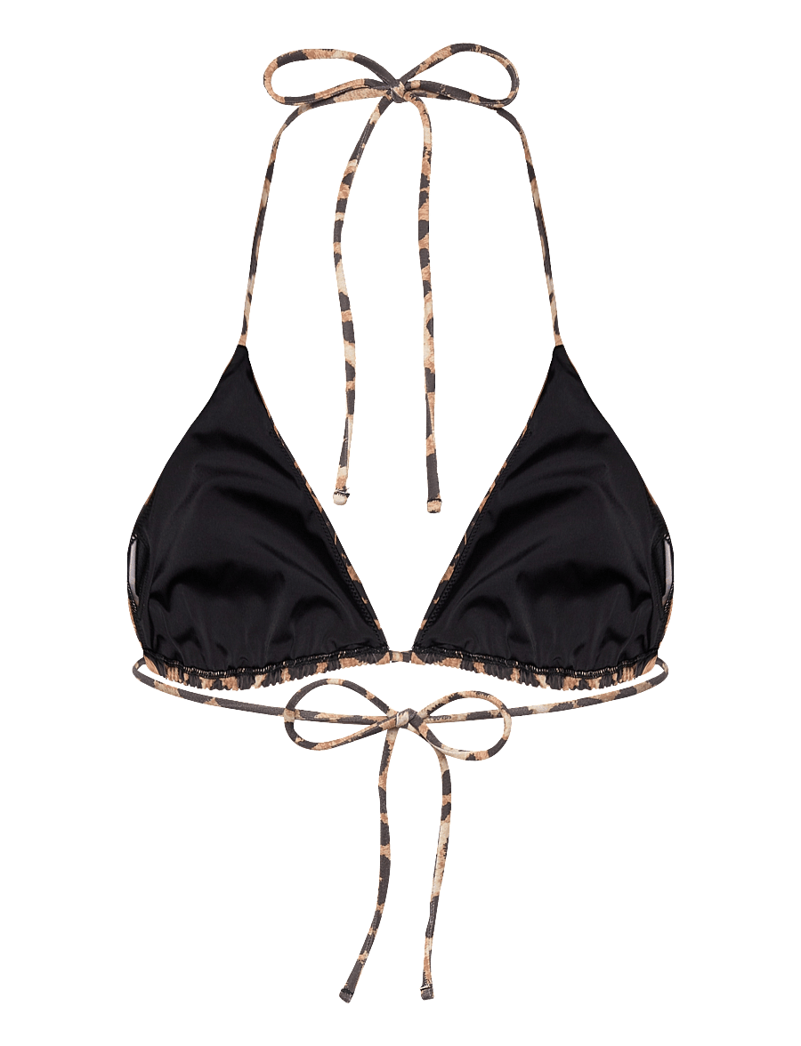 Lindex - Triangle bikini bra - triangelformad bikinis - dusty beige - 2