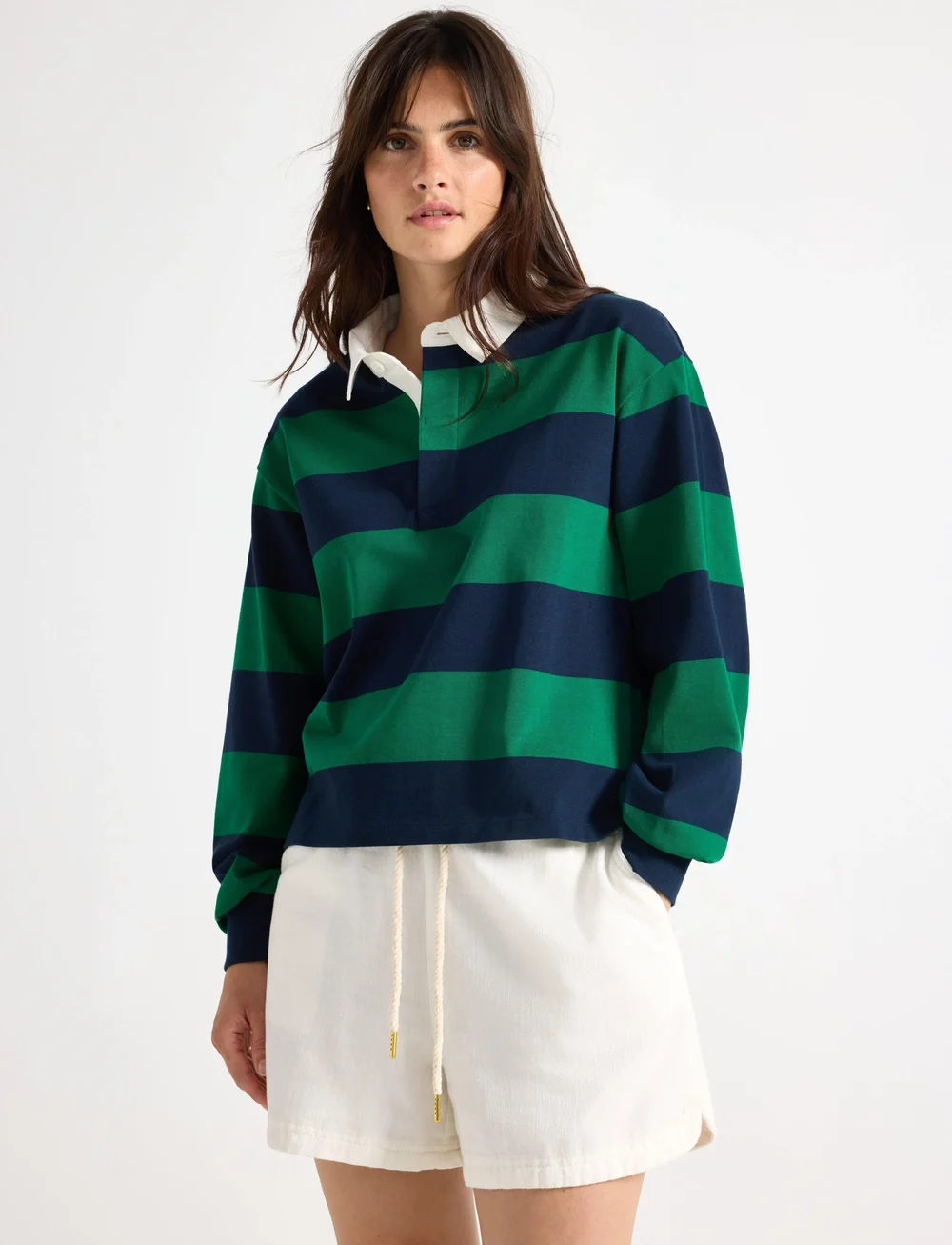 Lindex - Sweater Addison - pikéer - dark green - 0