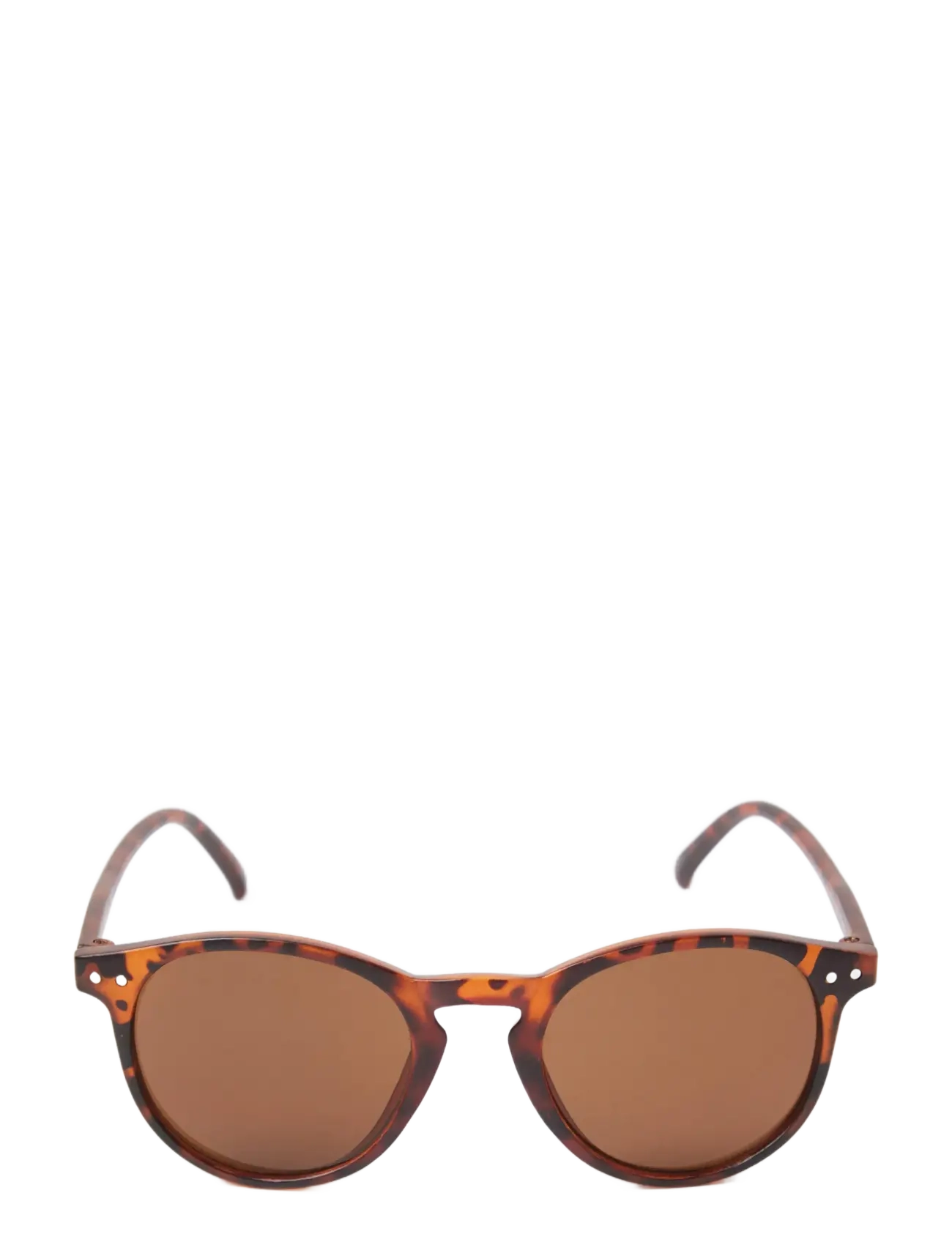 Lindex Sunglasses round turtoise - Aksessuaarid - BROWN / brown