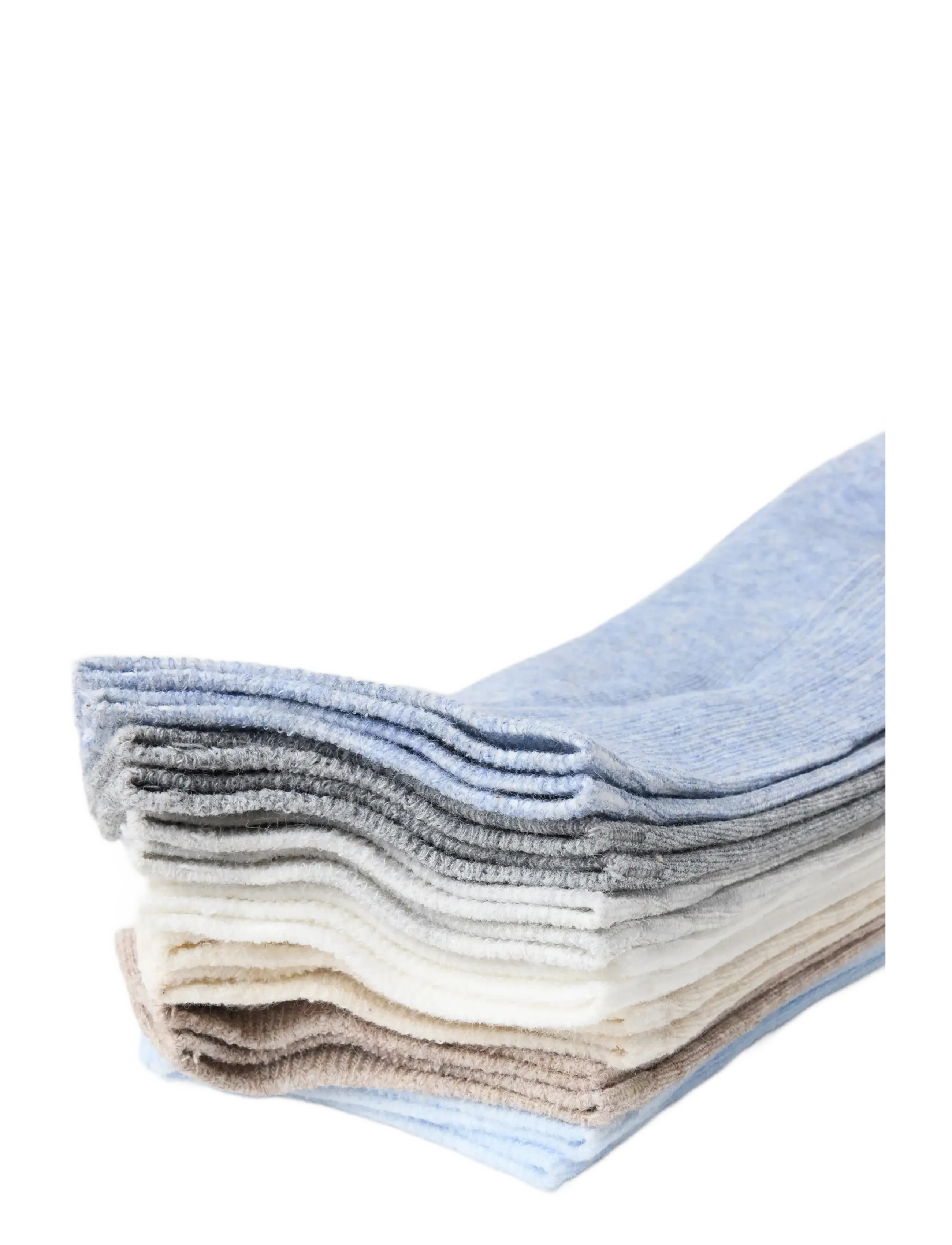 Lindex - 7-pack ribbed ankle socks - sneackersocken - light blue - 2