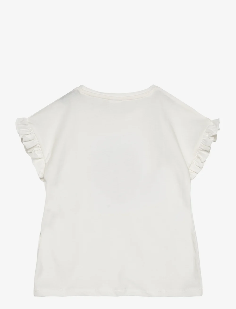 Lindex - Top ss frill strawberry flipse - lühikeste varrukatega t-särgid - light dusty white - 2