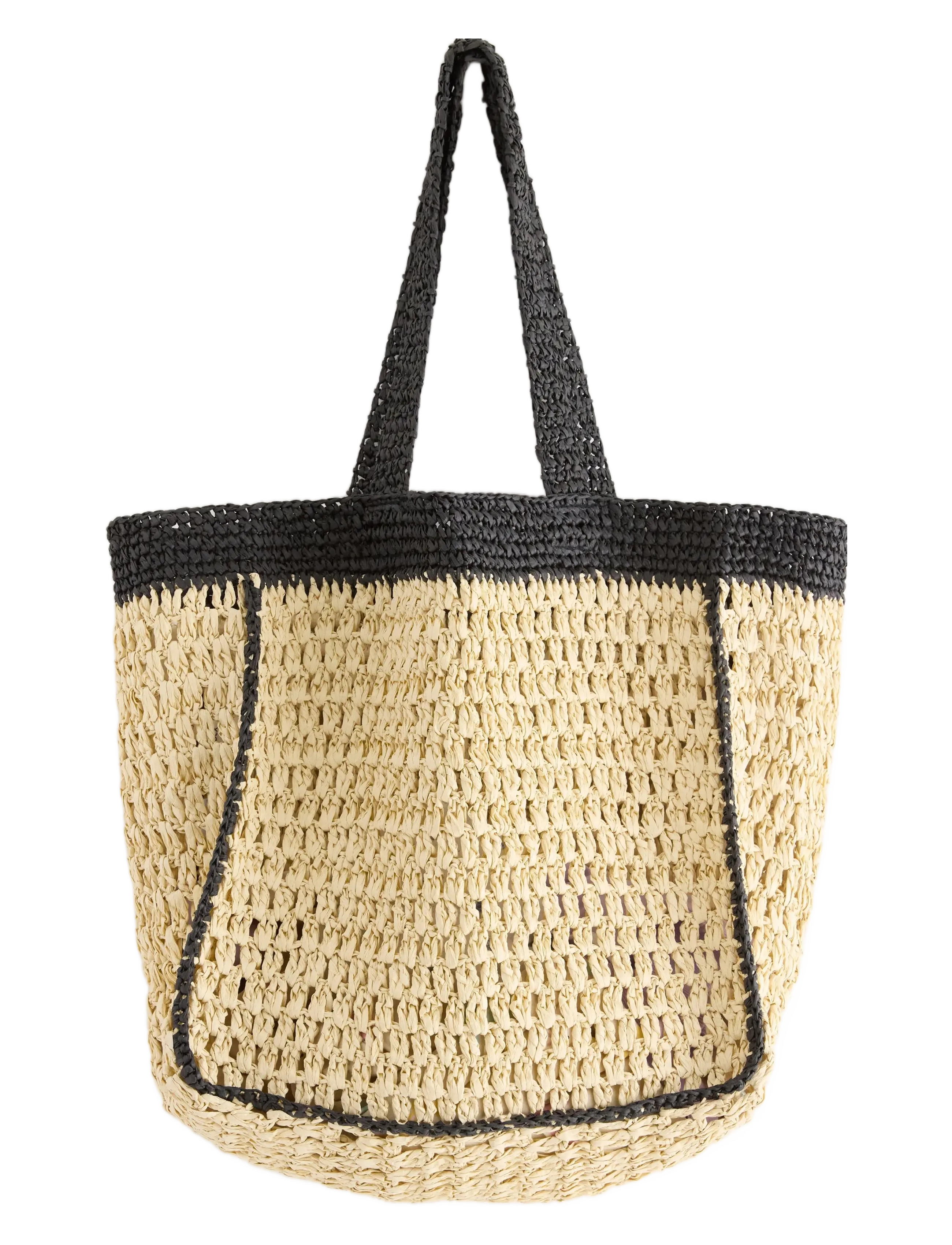 Lindex - Bag Straw Louisa - light beige - 1