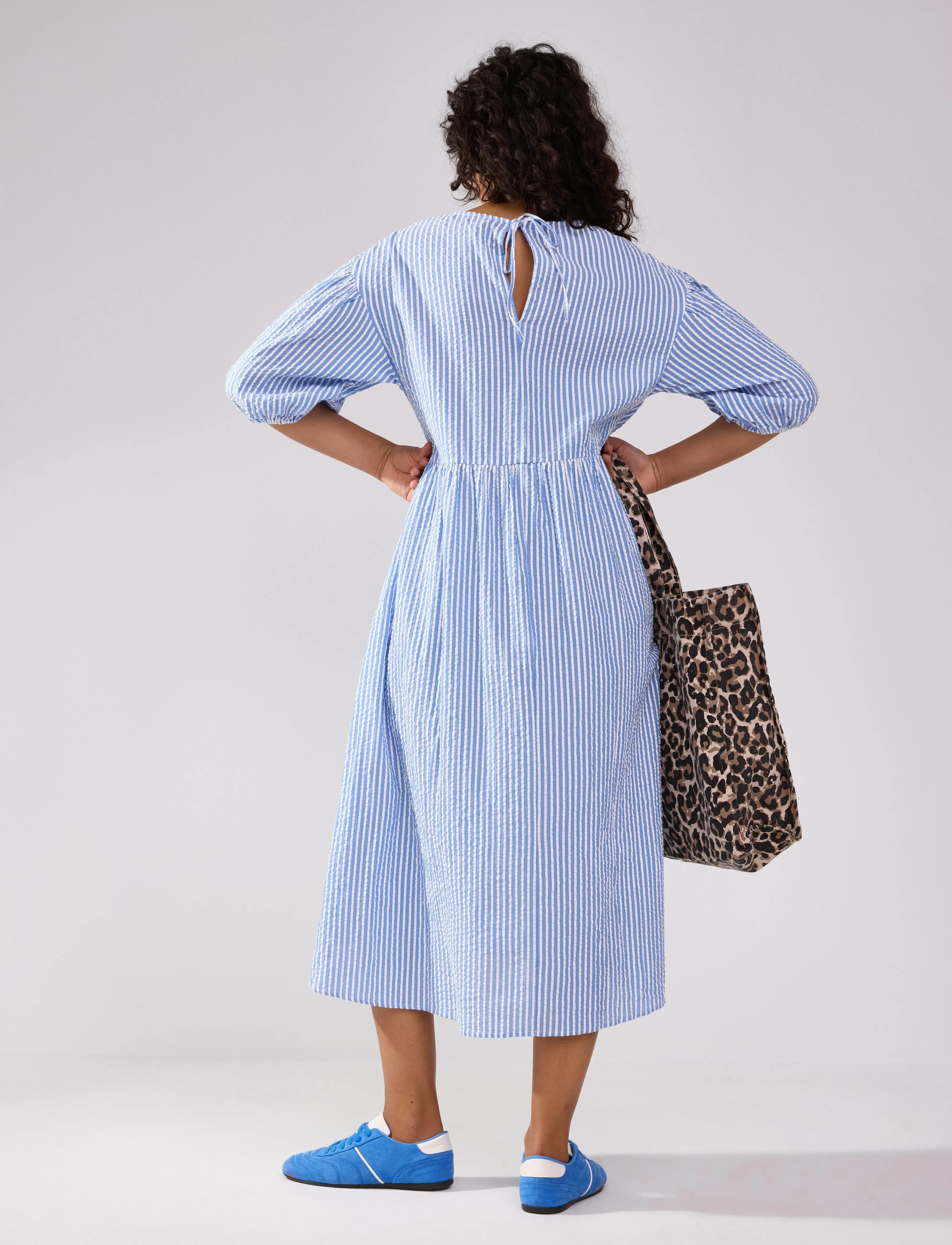Lindex - Dress Wilda - light dusty blue - 3