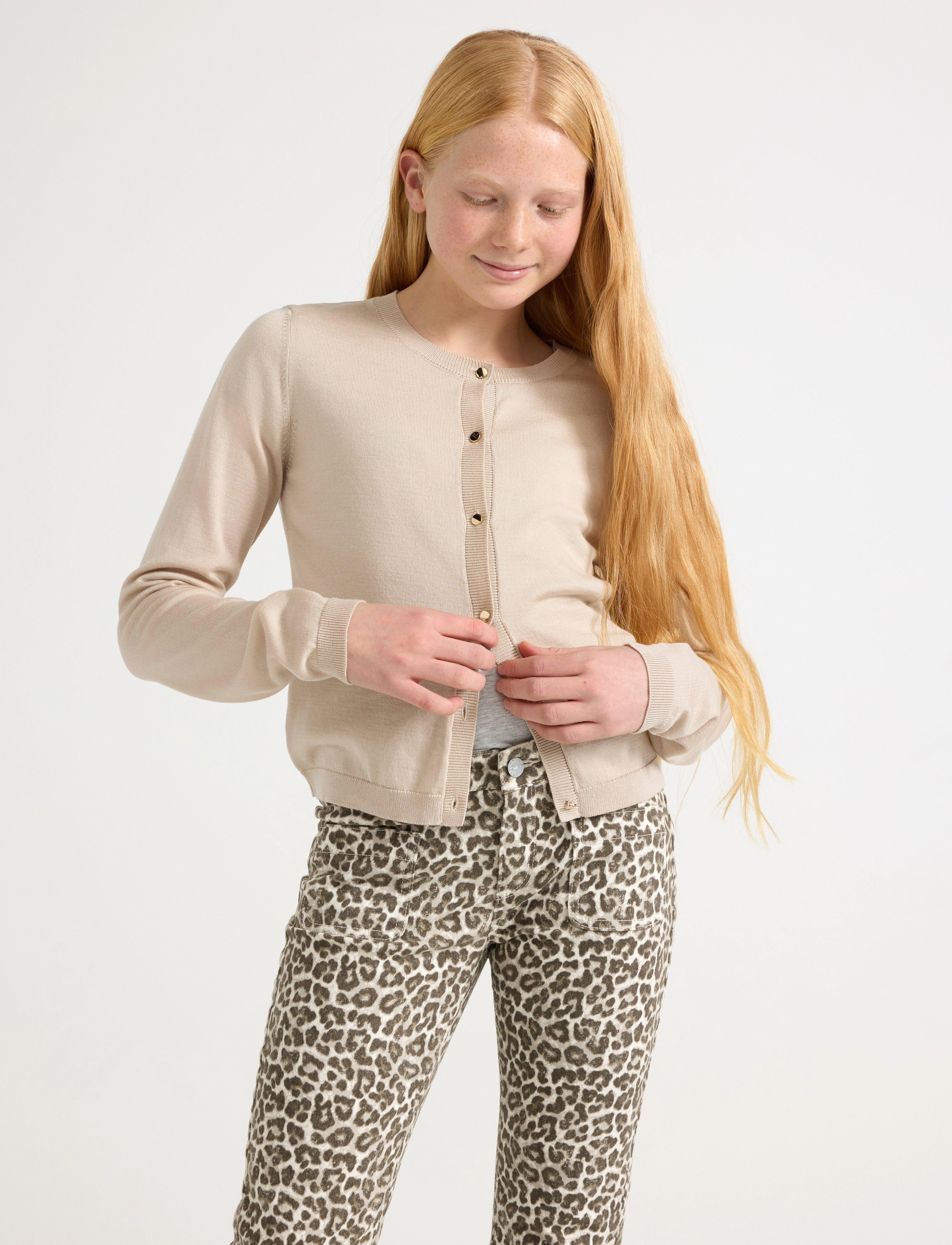 Lindex - Fine-knit cardigan - cardigans - light beige - 4