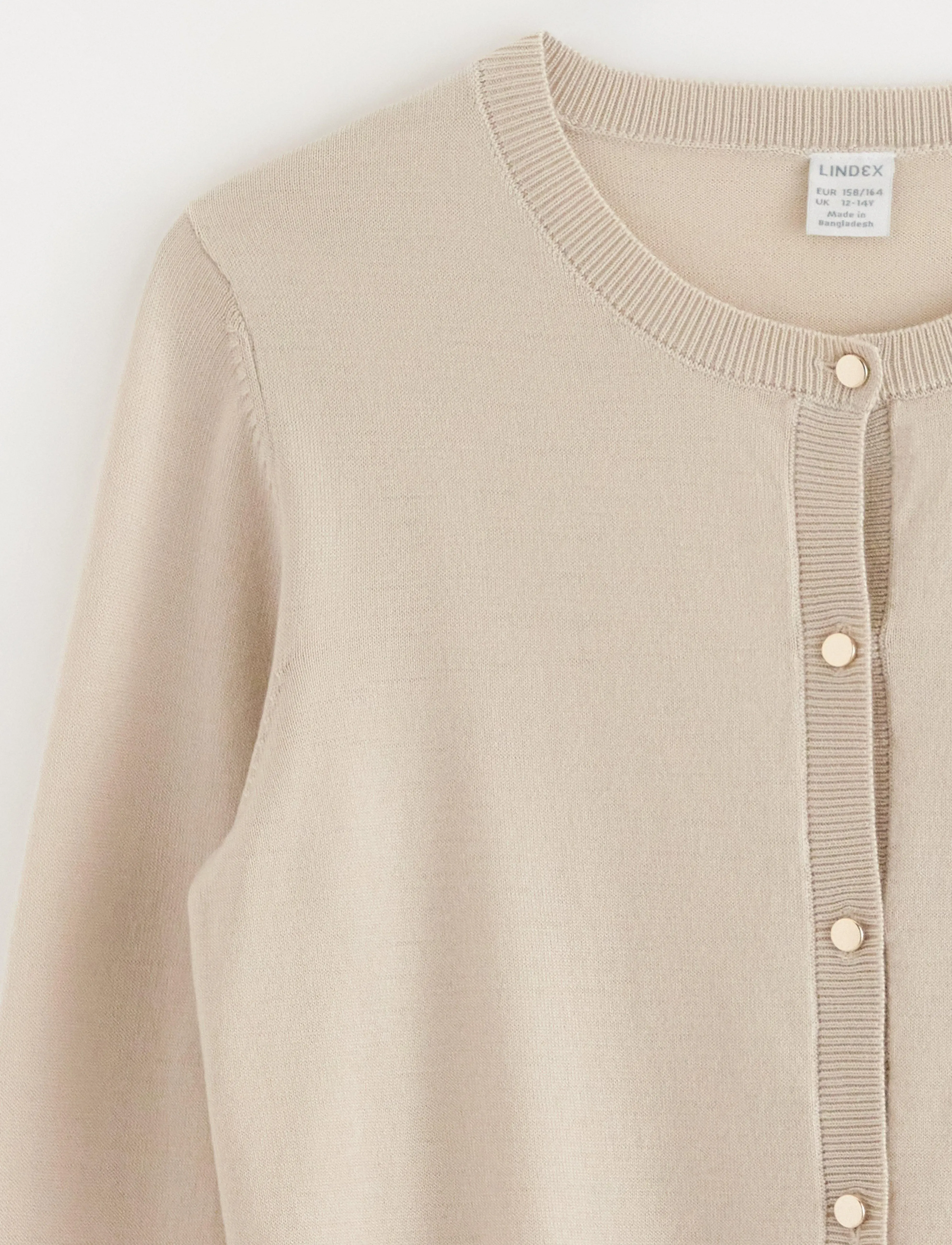 Lindex - Fine-knit cardigan - cardigans - light beige - 5