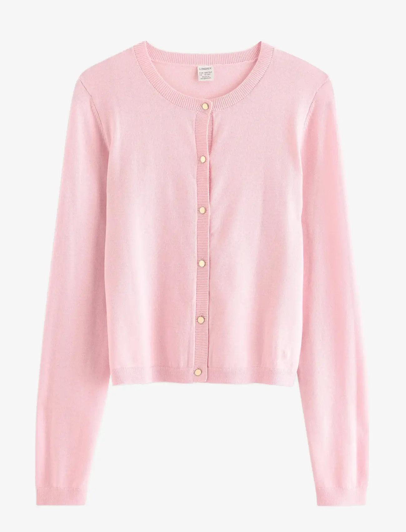 Lindex - Fine-knit cardigan - cardigans - light pink - 1