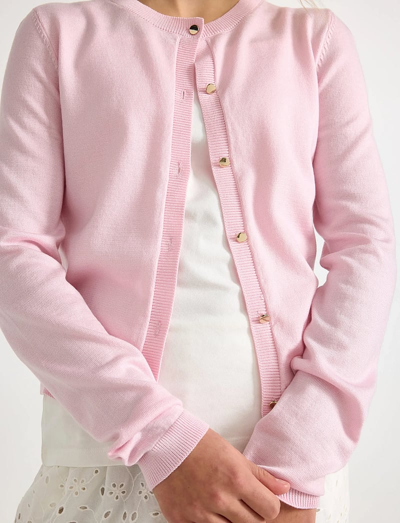 Lindex - Fine-knit cardigan - cardigans - light pink - 4
