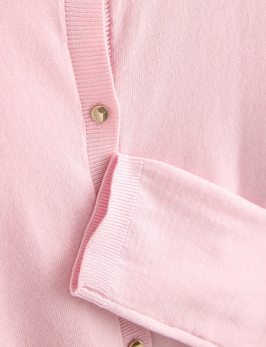 Lindex - Fine-knit cardigan - cardigans - light pink - 5