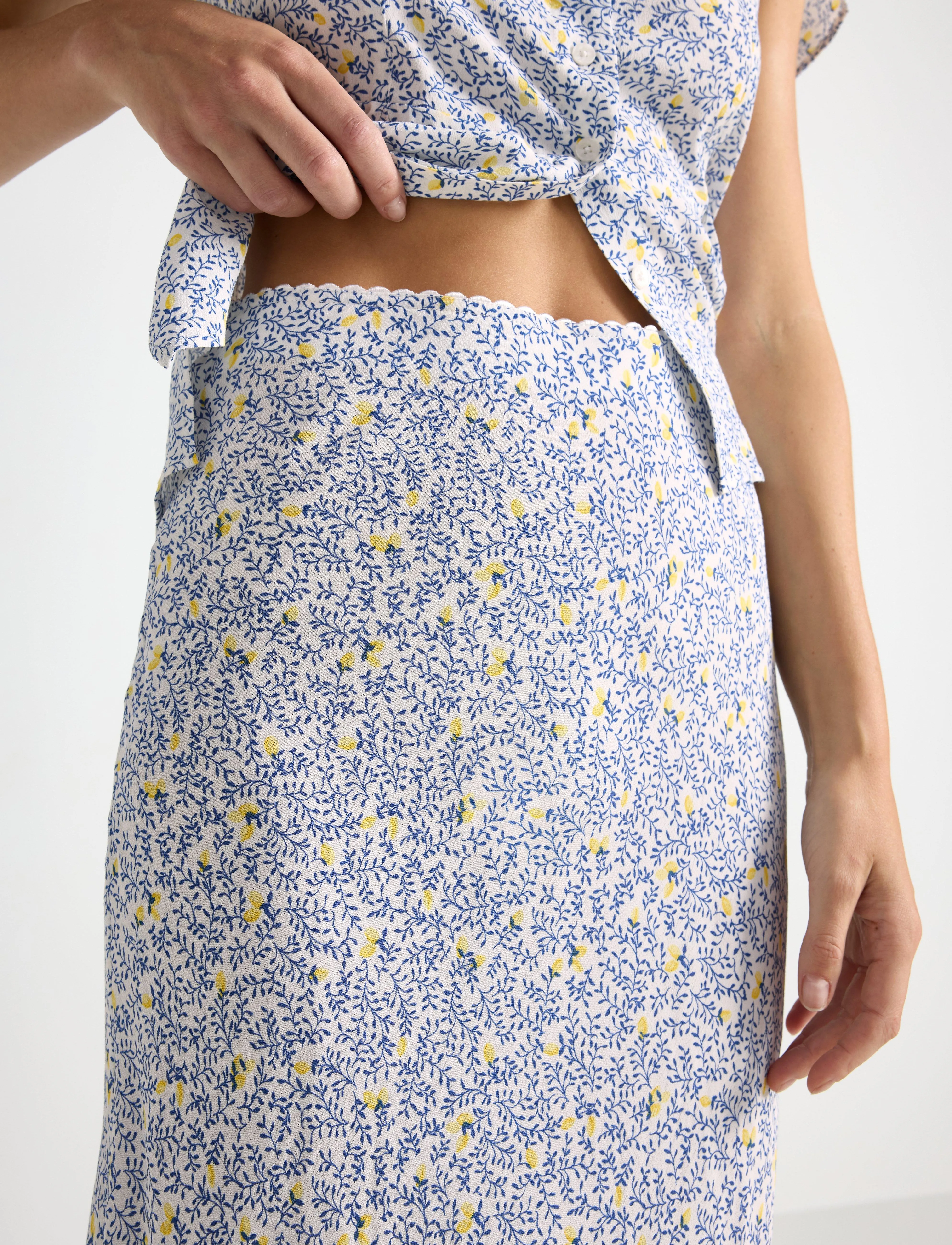 Lindex - Skirt Anja - light dusty white - 4