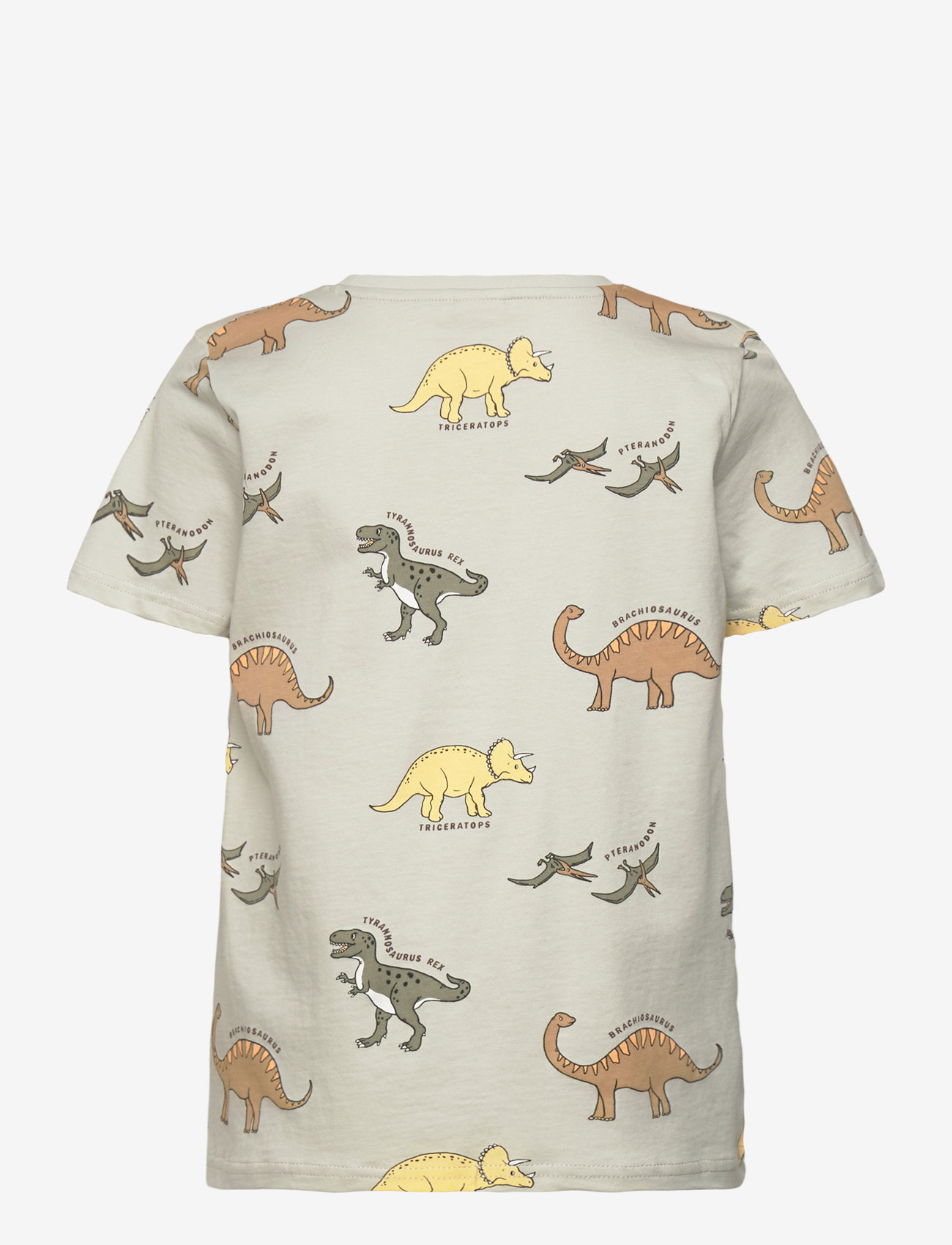 Lindex - Top SS Dinos AOP - efterårstøj - light dusty green - 2