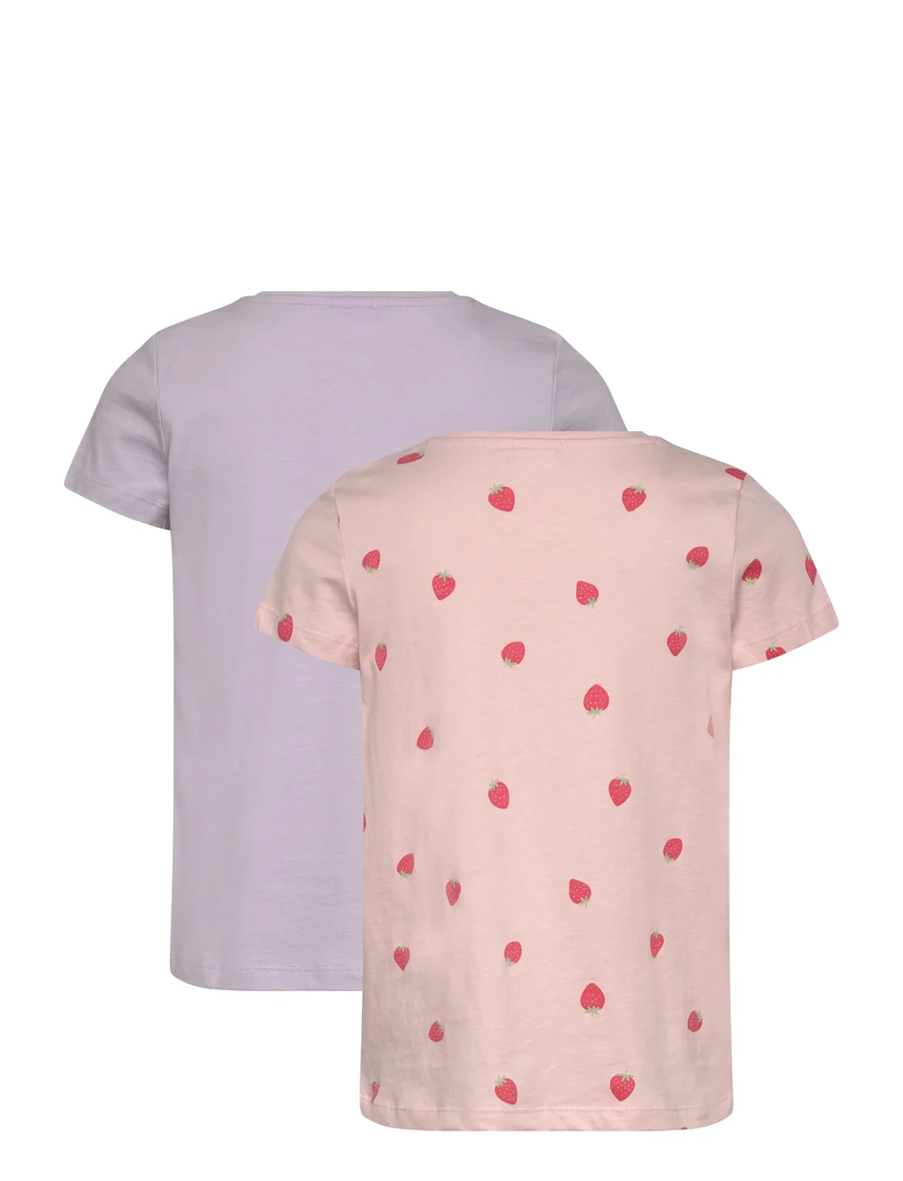 Lindex - T shirt ss 2 pack - kurzärmelige - light dusty pink - 4