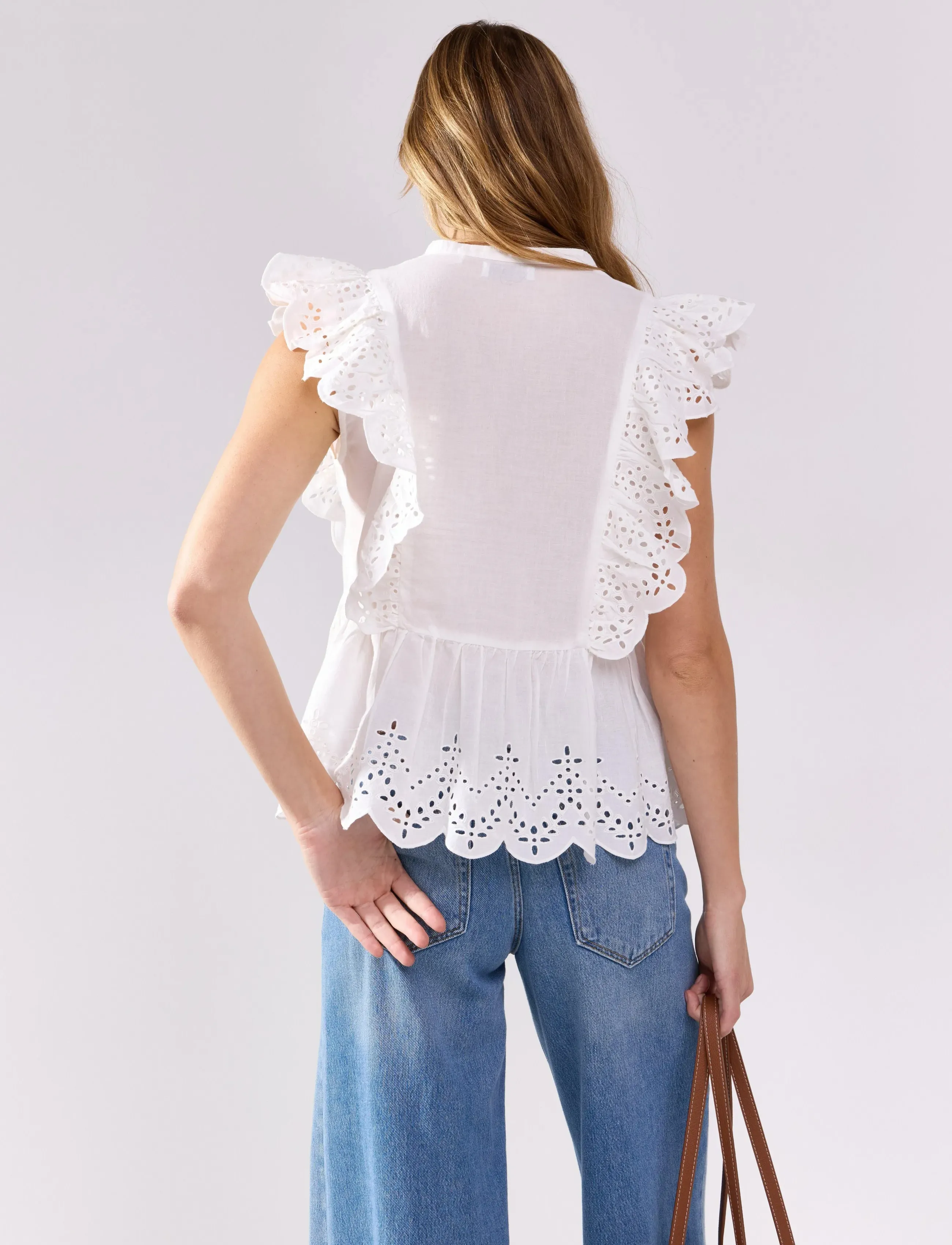Lindex - Blouse Toulouse - Ärmellose blusen - off white - 3