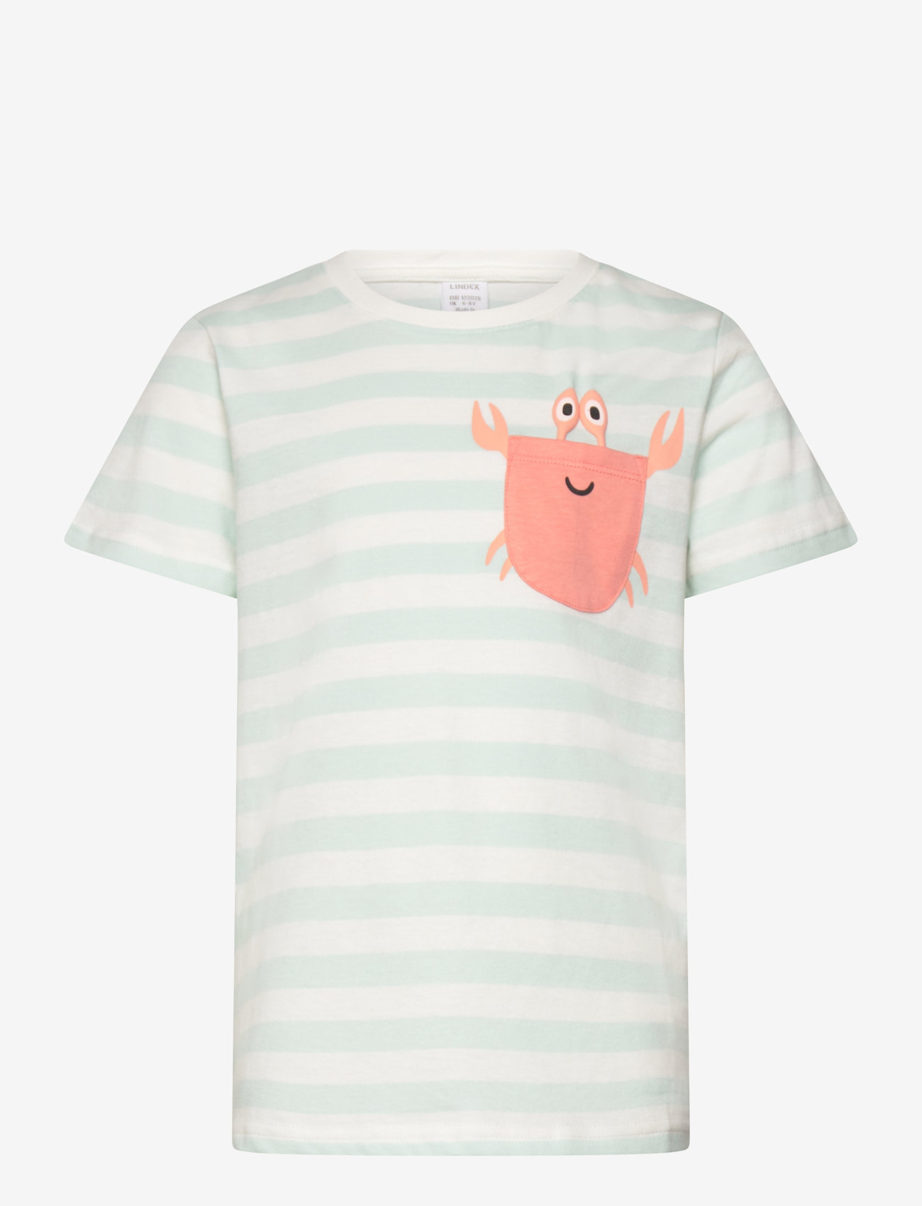 Lindex - Top SS crab pocket - kortærmede t-shirts - light dusty white - 0