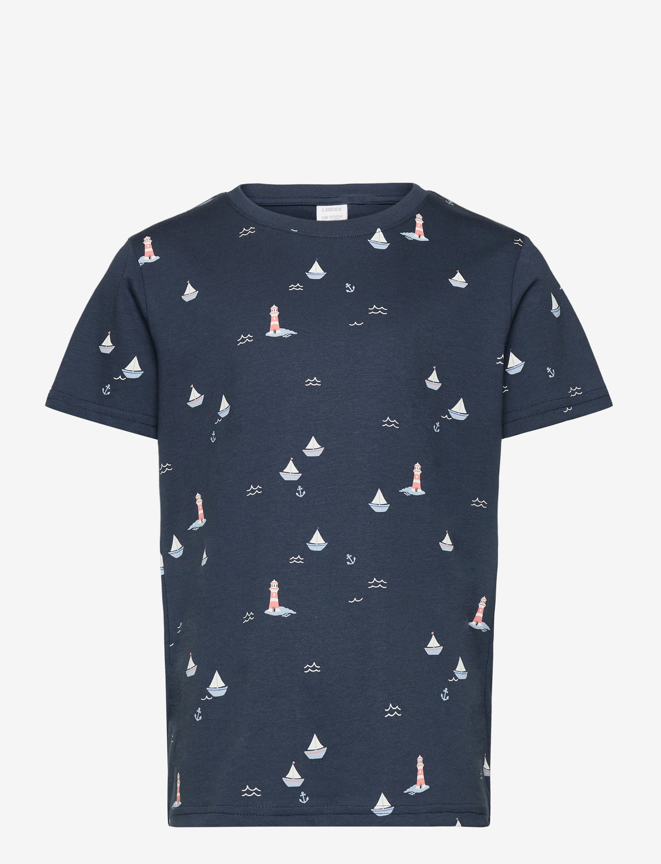 Lindex - Top SS mini boat - efterårstøj - dark blue - 0