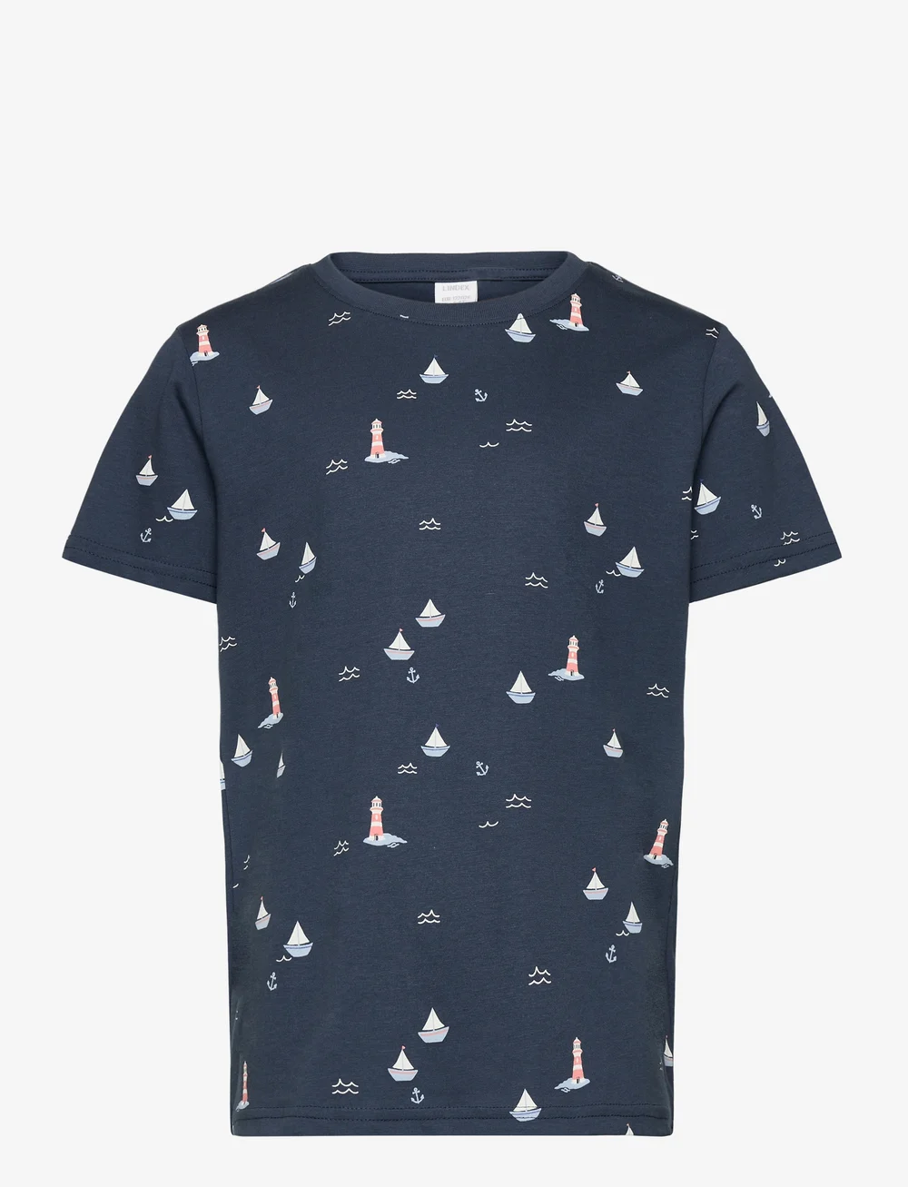 Lindex - Top SS mini boat - kurzärmelige - dark blue - 0