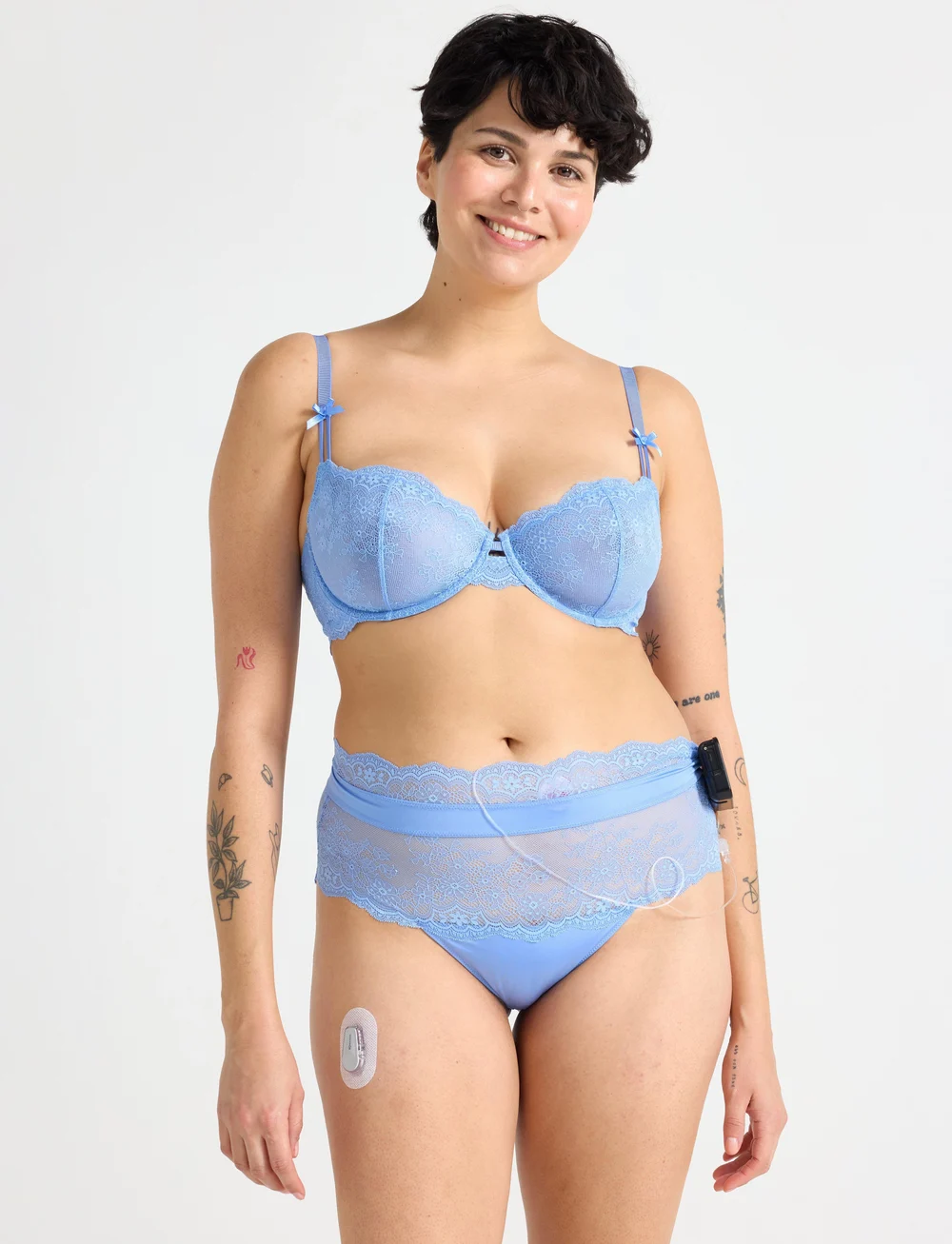 Lindex - Brief Brazilian High Valerie - brazilian slips - blue - 0