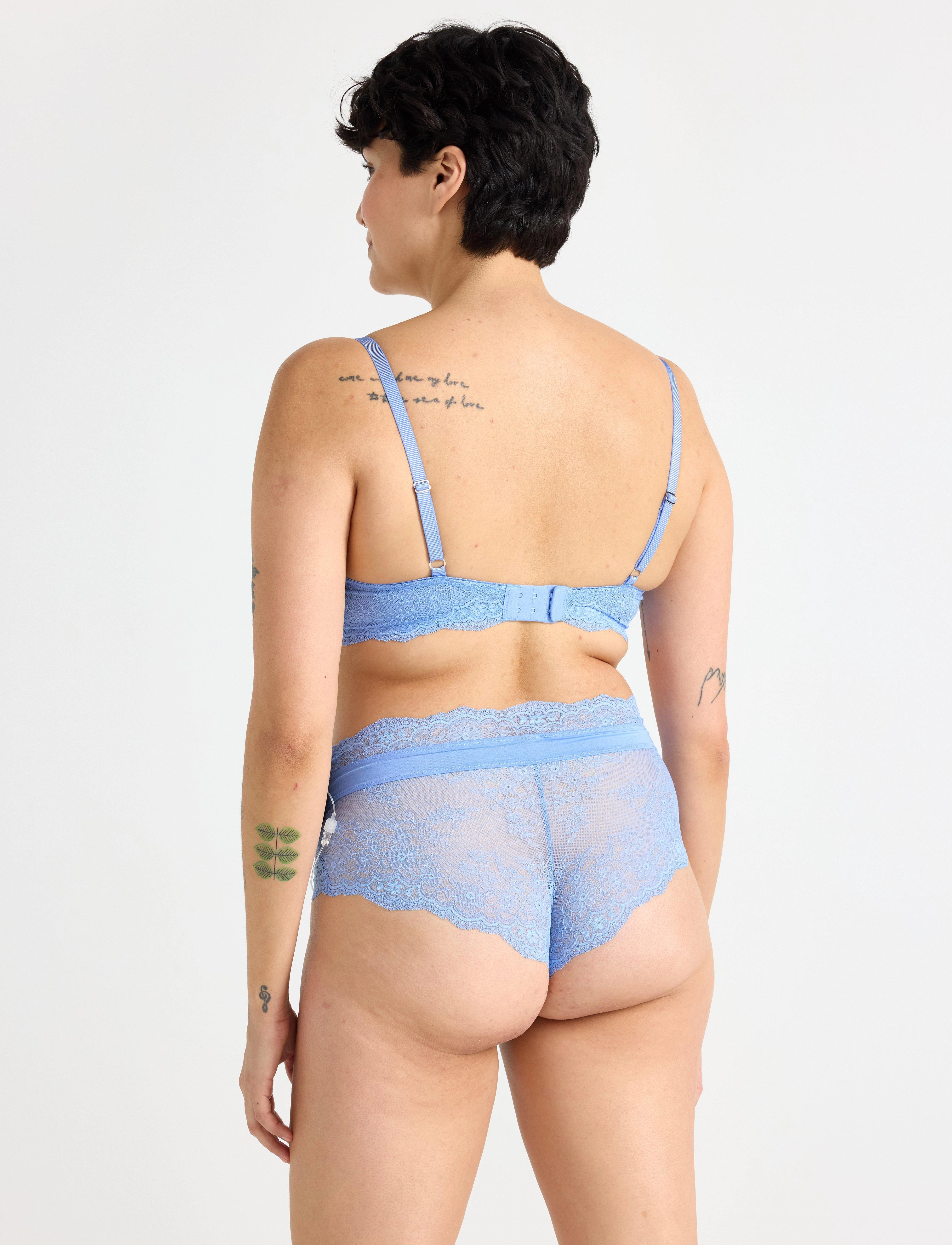 Lindex - Brief Brazilian High Valerie - brazilian trusser - blue - 3