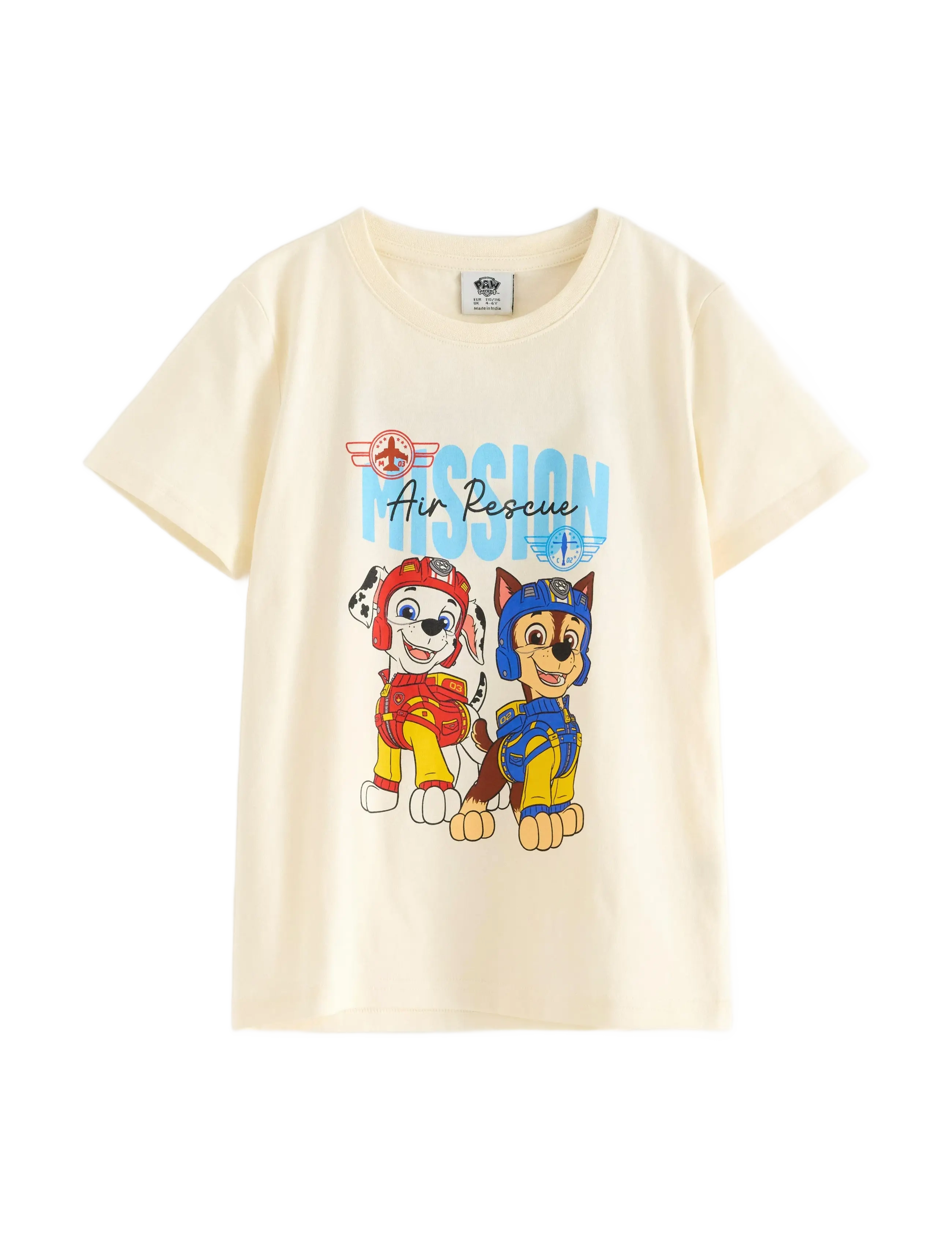 Lindex Top SS Paw patrol - 4 for 3 - WHITE / cream