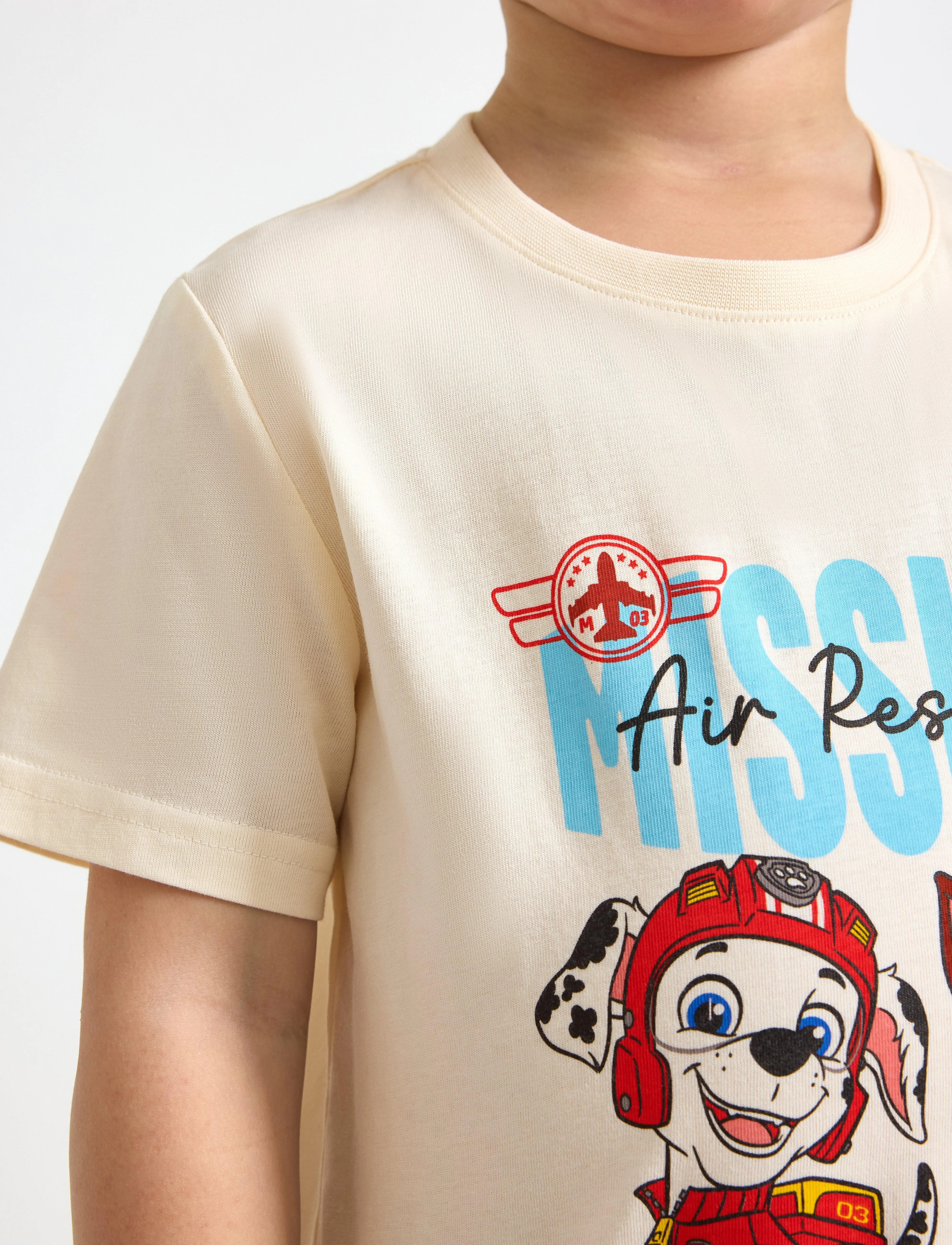 Lindex - Top SS Paw patrol - kortermede t-skjorter - white - 4