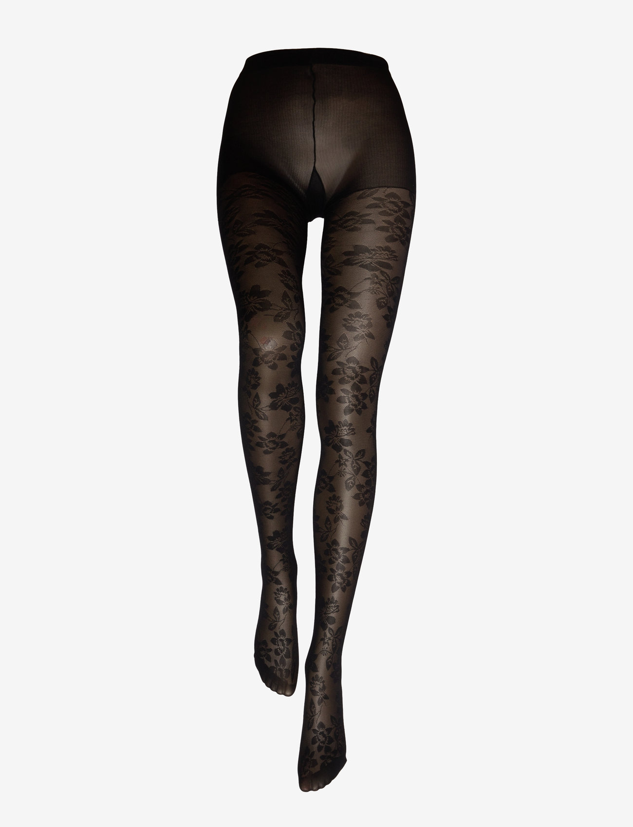 Lindex - Tights 30 den spring floral - laveste priser - black - 1