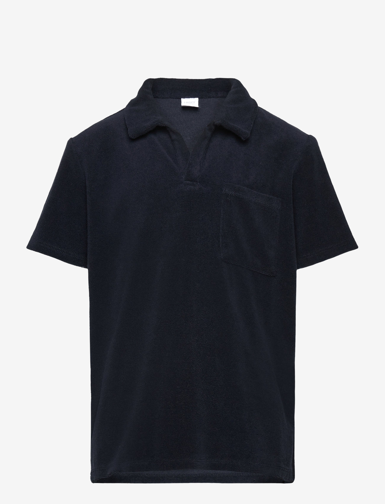 Lindex - Top collar terry - lühikeste varrukatega polod - dark navy - 0