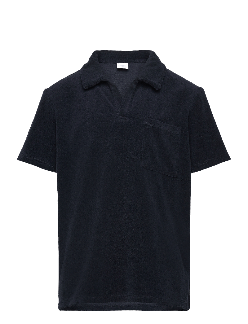 Lindex - Top collar terry - lühikeste varrukatega polod - dark navy - 0