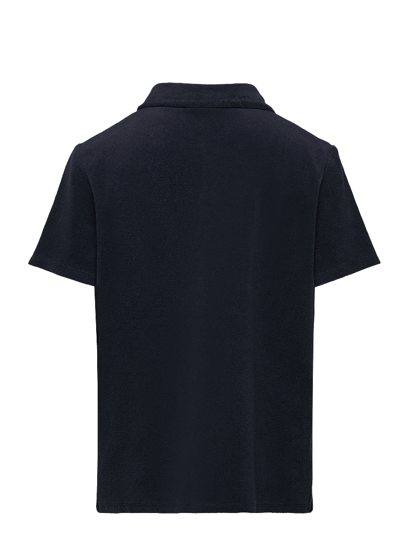 Lindex - Top collar terry - lühikeste varrukatega polod - dark navy - 1