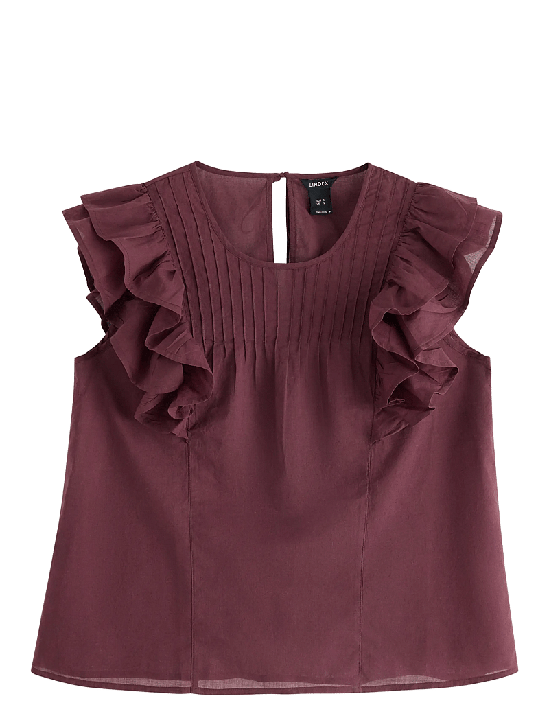 Lindex - Blouse Carrie - Ærmeløse bluser - dark red - 1