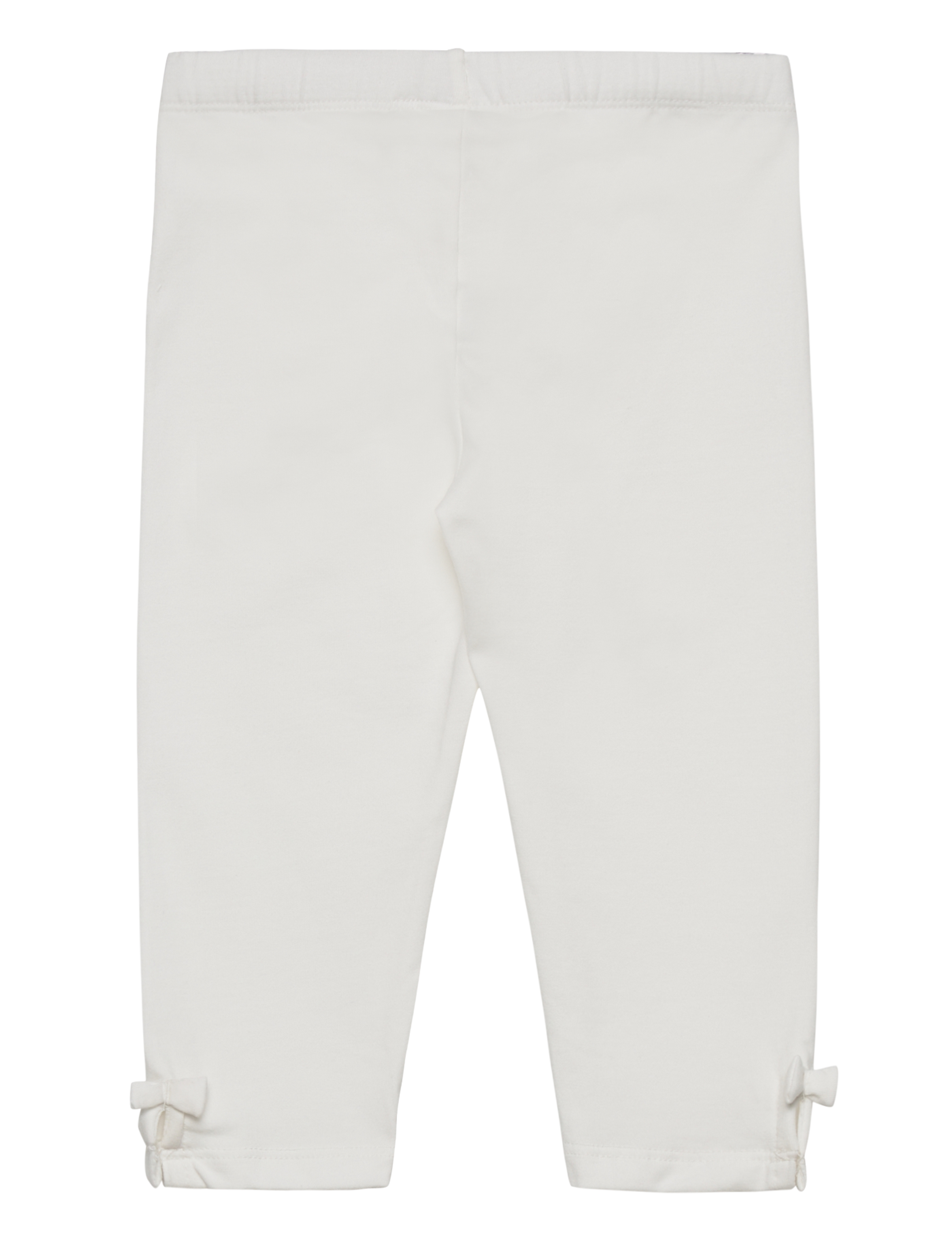 Lindex - Capri leggings with bow - light dusty white - 2