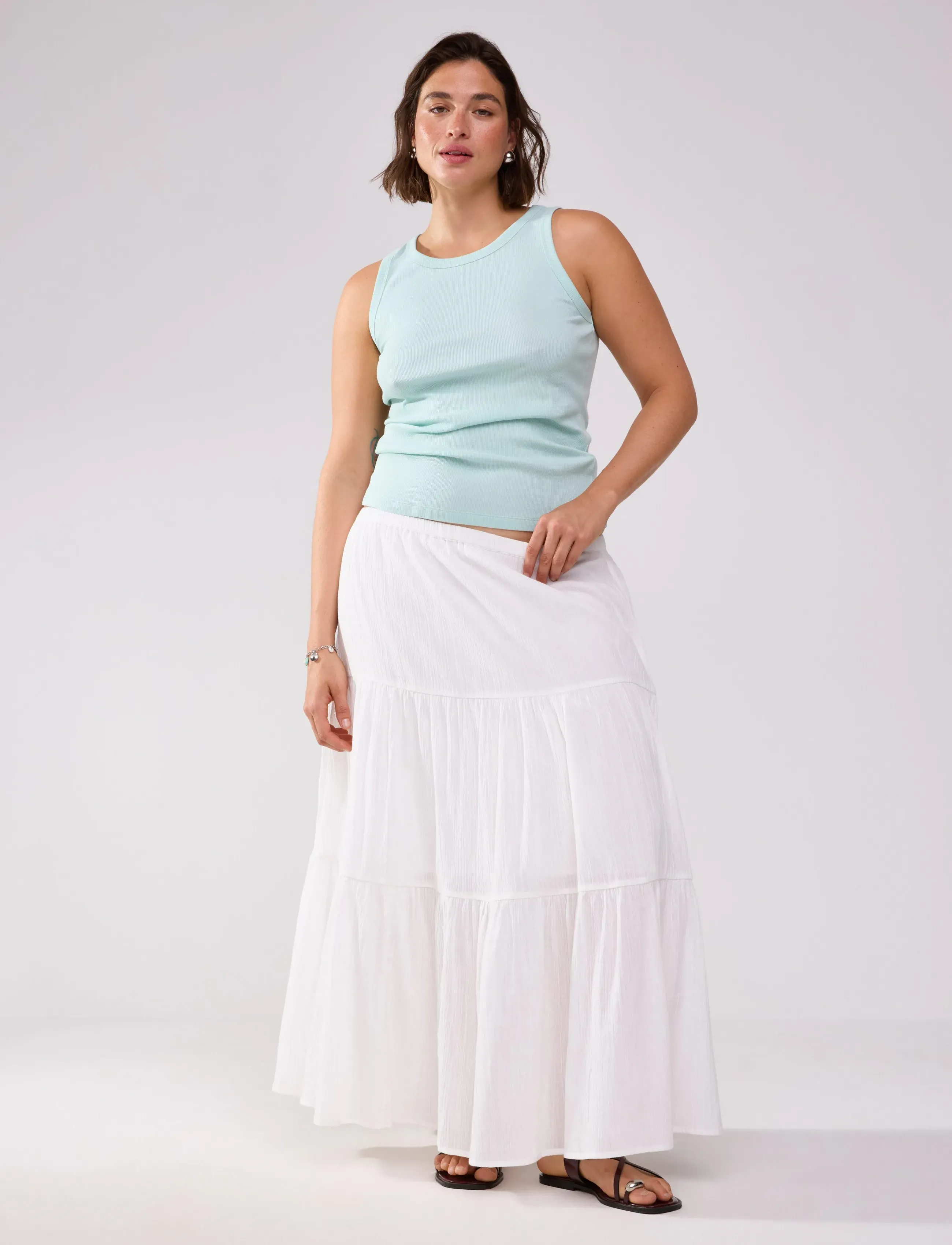 Lindex Skirt Zanna - Kjolar - LIGHT WHITE / white