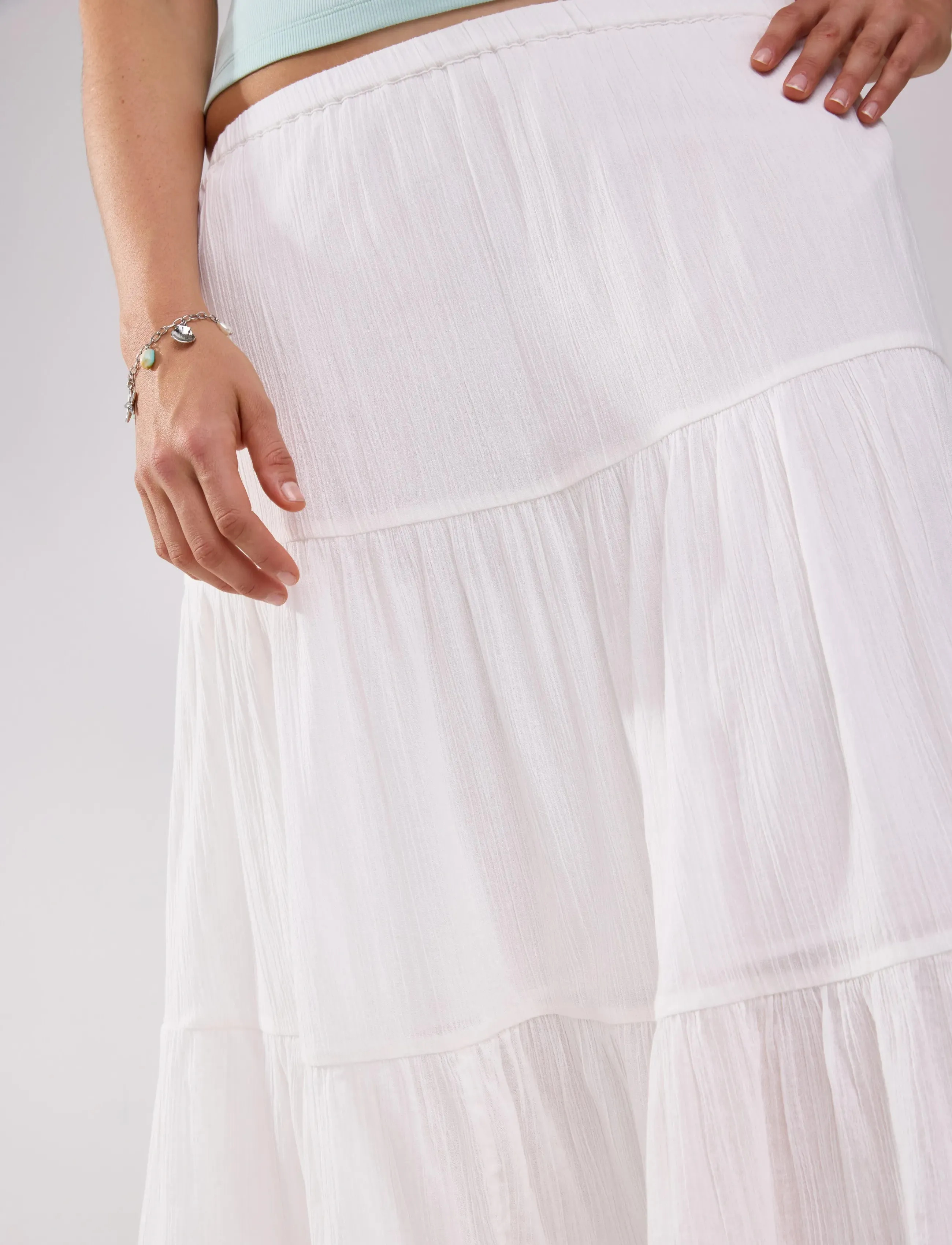 Lindex - Skirt Zanna - light white - 4