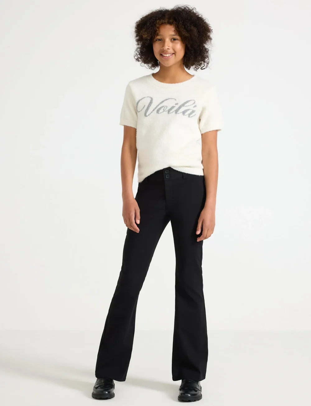 Lindex - Trouser Y2K - byxor - black - 0