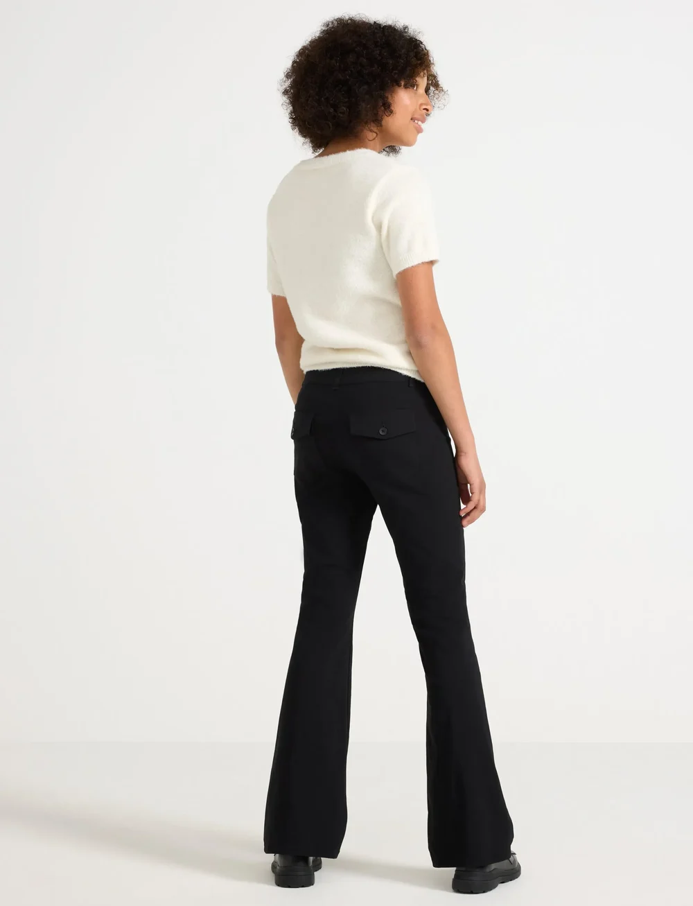 Lindex - Trouser Y2K - byxor - black - 3