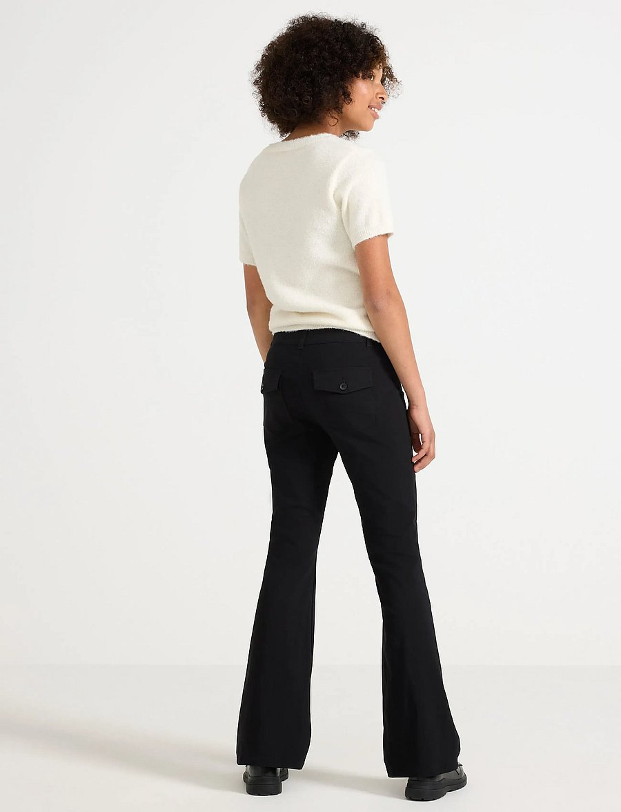 Lindex - Trouser Y2K - einkaufen nach alter von - black - 3
