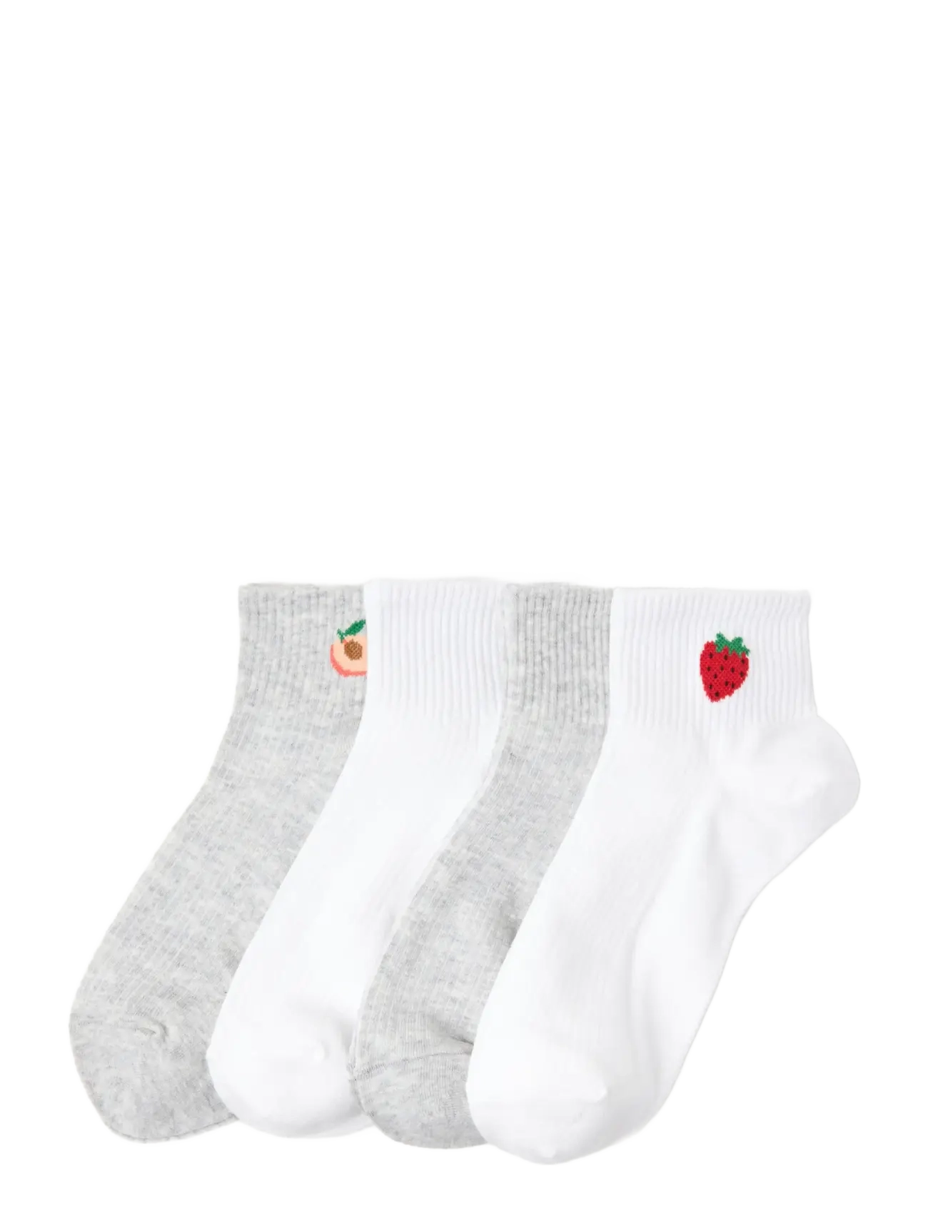 Sock high ankle 4 p placed fru - LIGHT GREY MELANGE