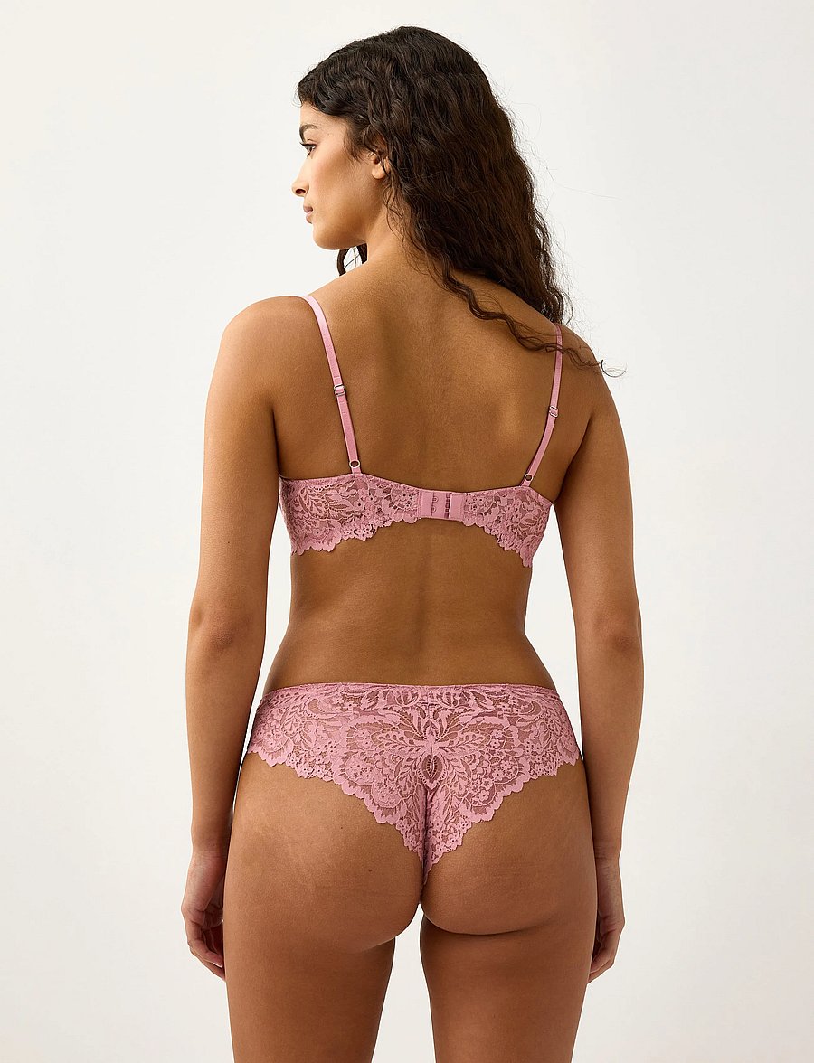 Lindex - ella m – Senna Unpadded bra - dark dusty pink - 3