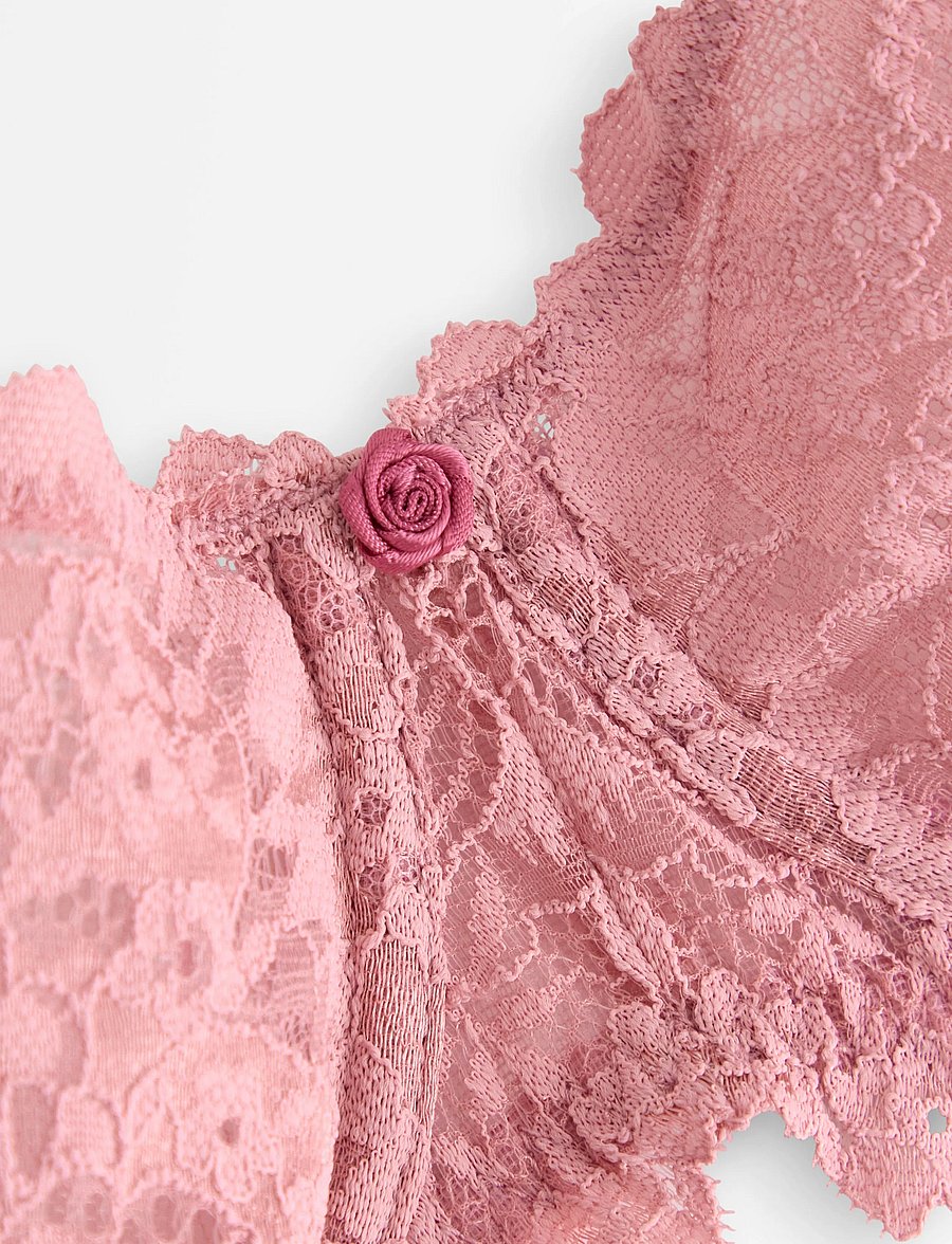Lindex - ella m – Senna Unpadded bra - dark dusty pink - 5