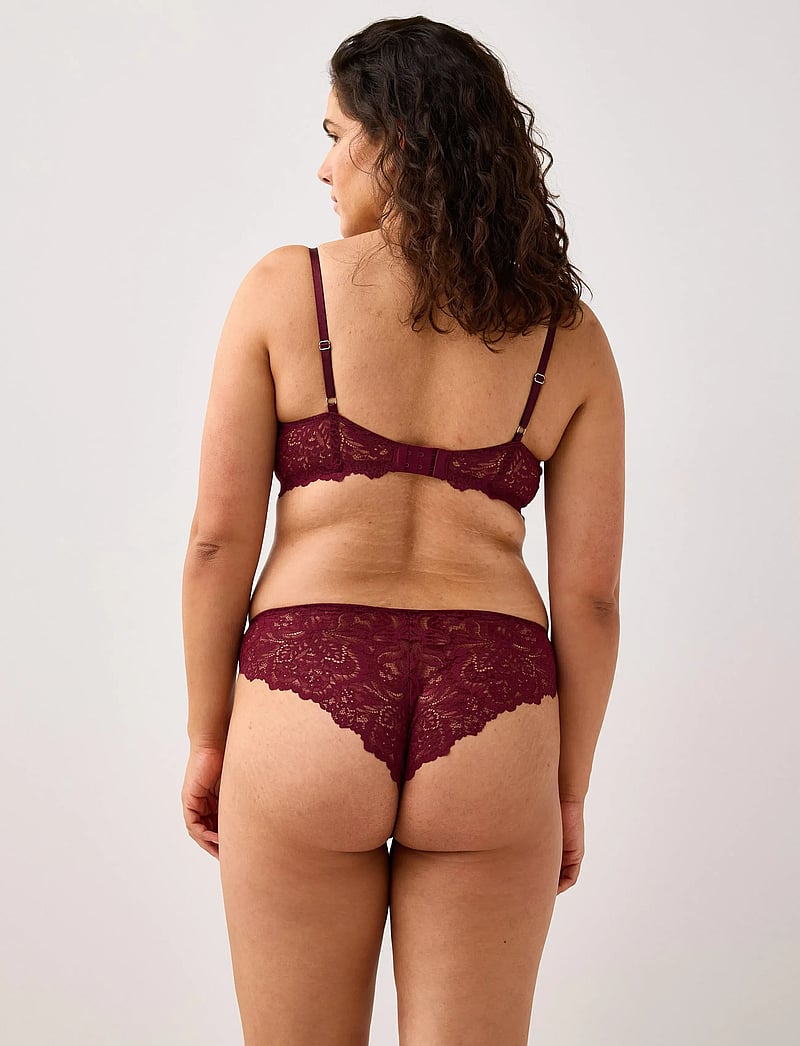 Lindex - Bra Senna Lydia - madalaimad hinnad - dark dusty red - 3